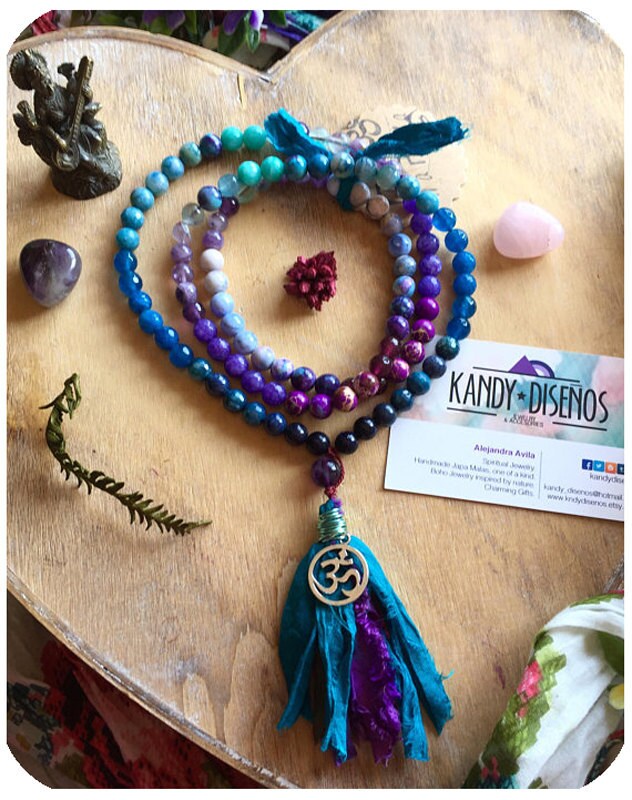 mystical child japa mala necklace by kandy disenos