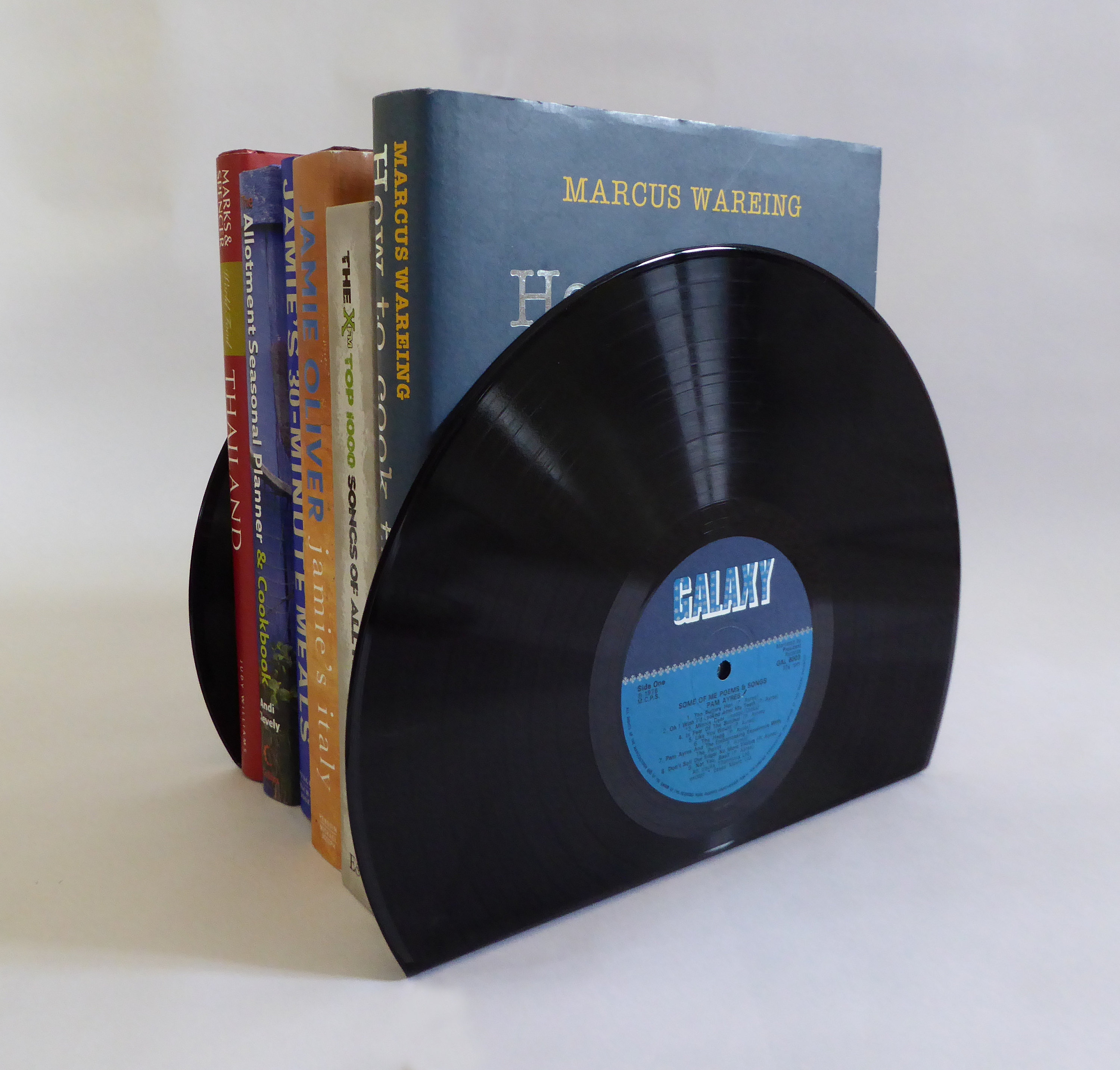 Large Vinyl Record Bookends