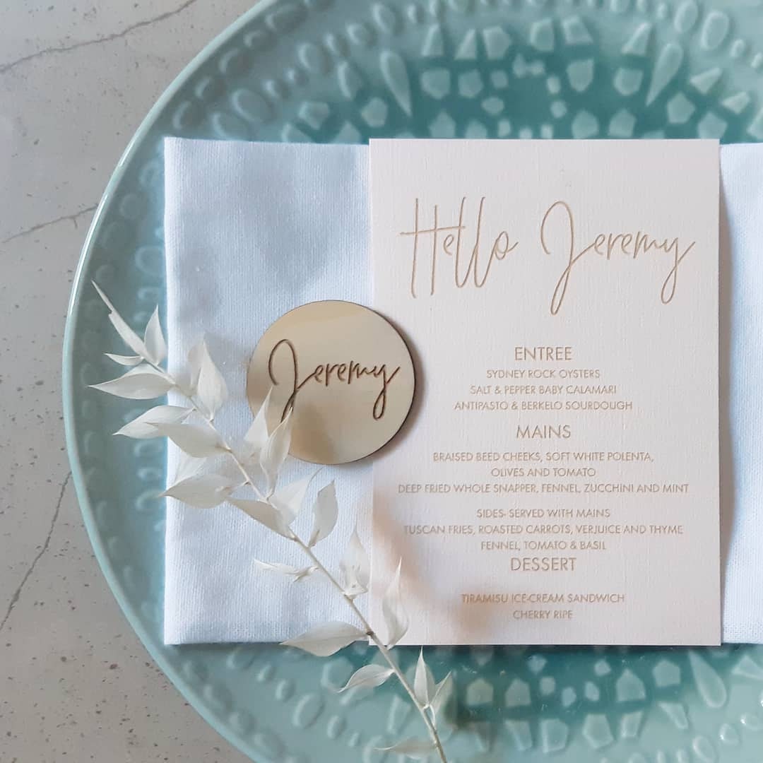 Table styling. Menu