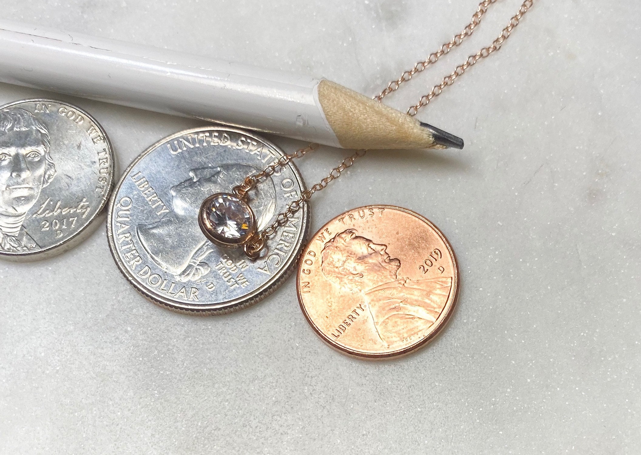 Nasreen Necklace Charm Size