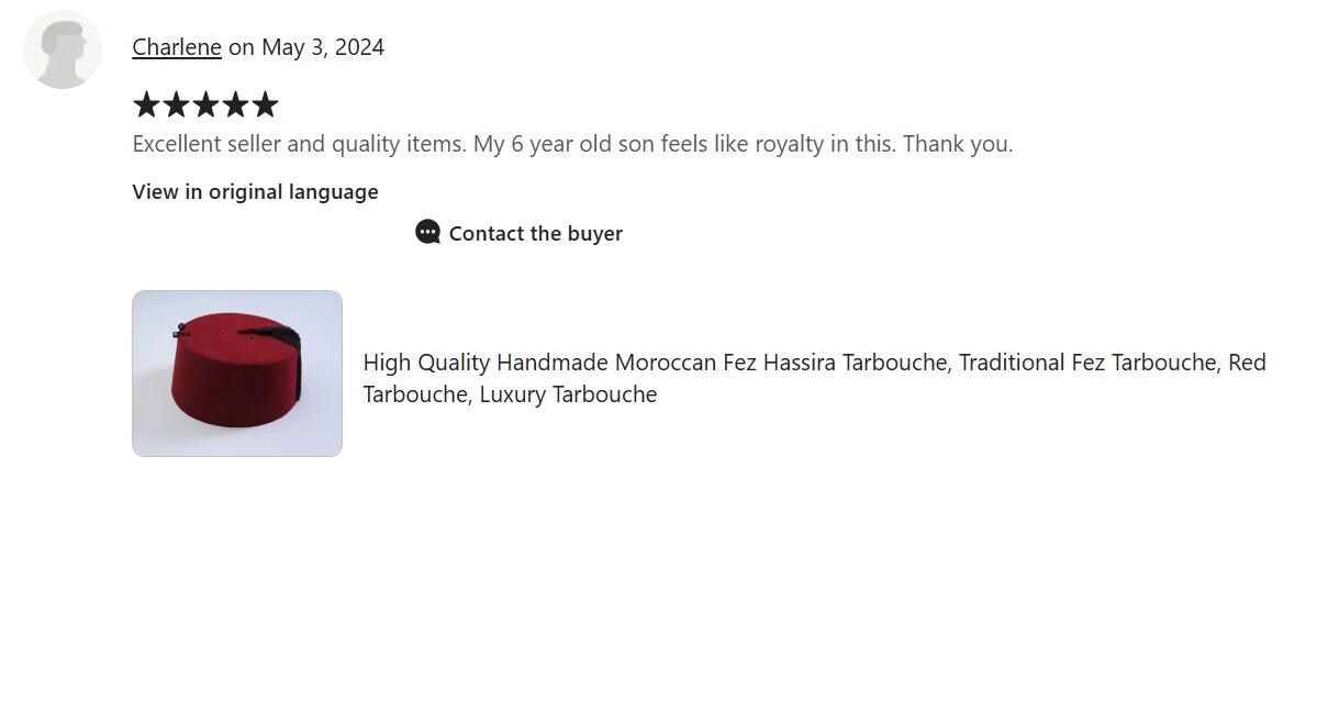 Fez Hat Tarbouche Hassira