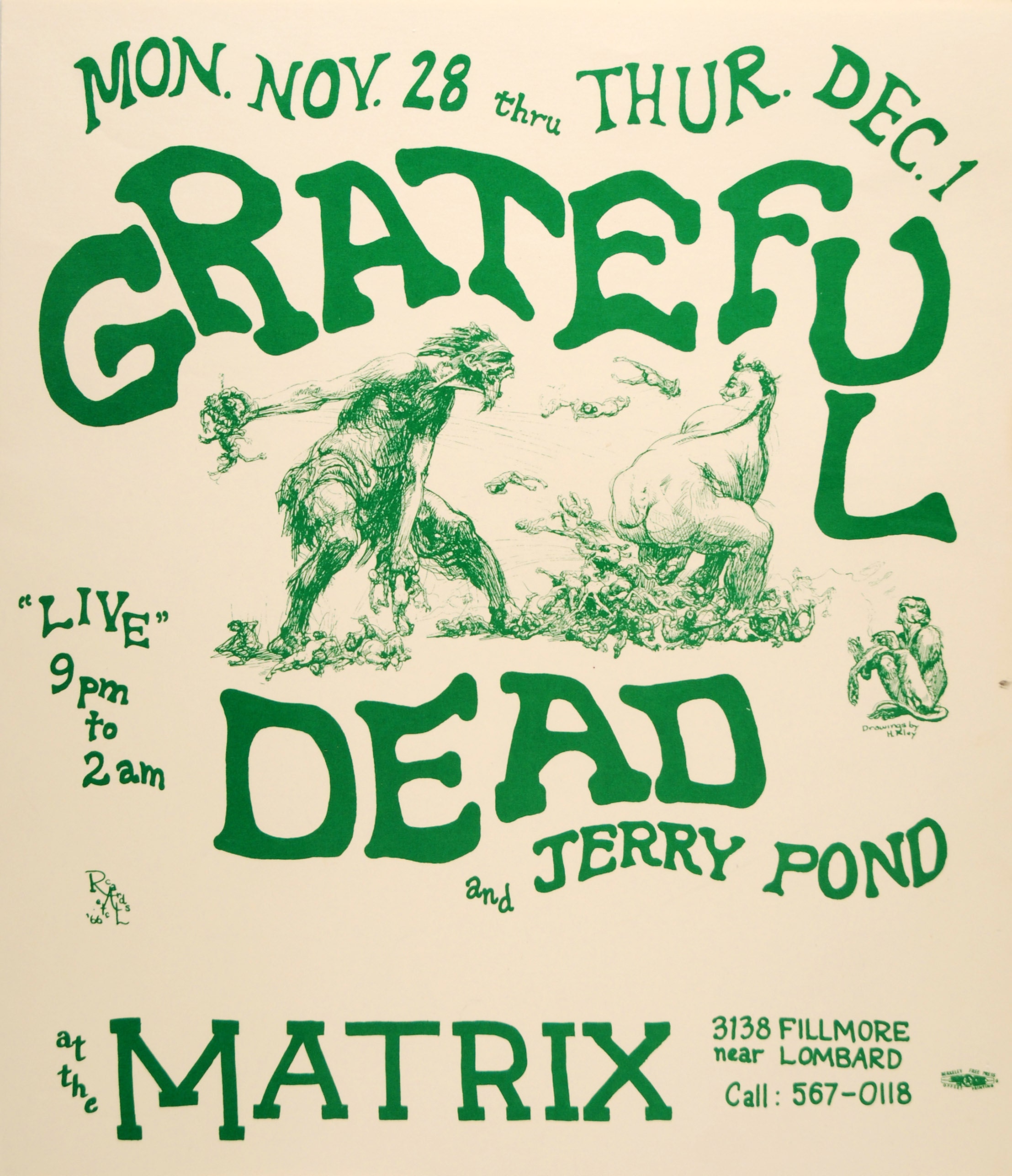 1966-11-29 [Tue] Matrix, San Francisco, CA