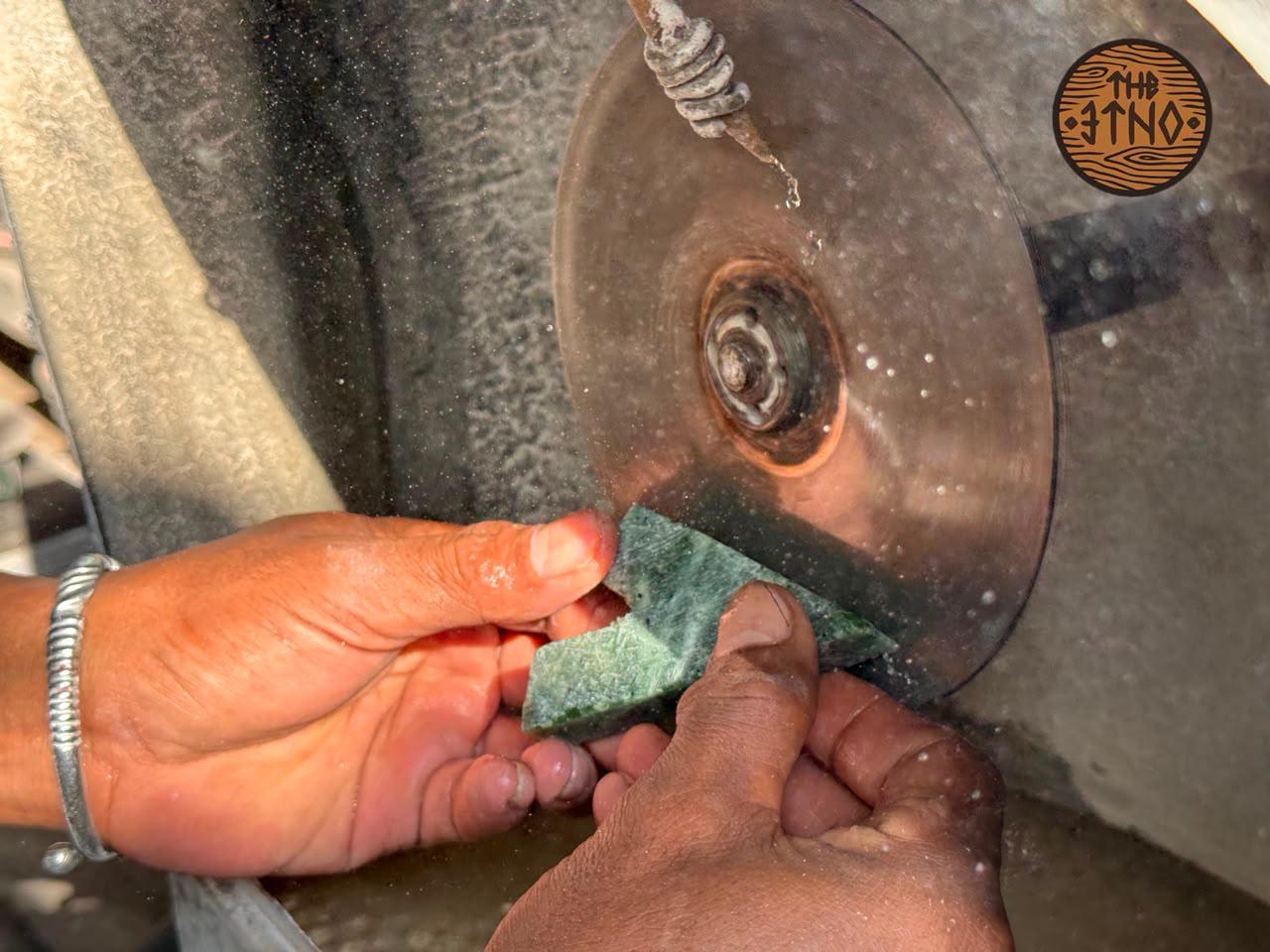 the process of made Kuripe stone by The Etno Bali