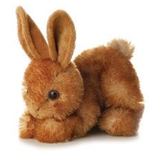 brown stuffed animal bunny for Easter