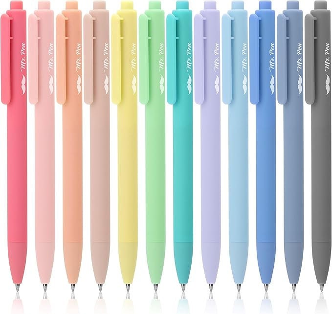 Mr. Pen- Retractable Gel Pens, 12 Pack