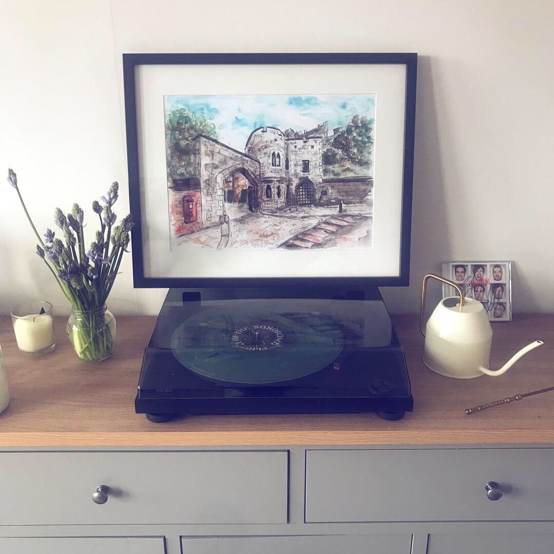 RuthJoyceArt framed home illustration