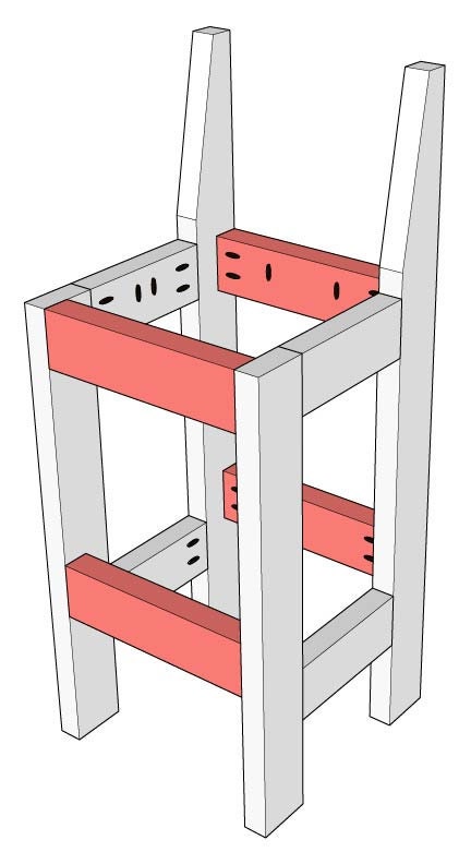 step 6 outdoor barstool diy