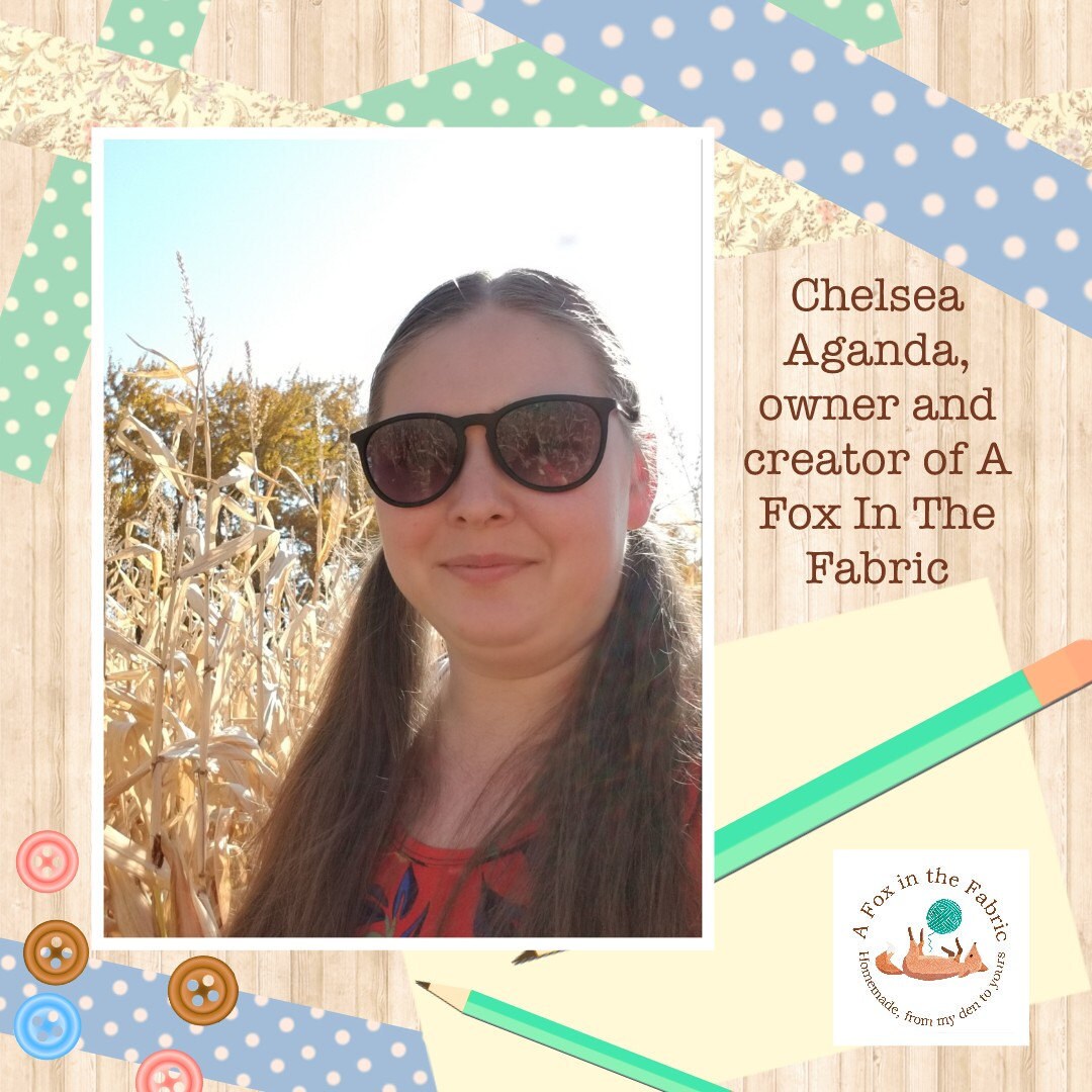 Chelsea Aganda, owner and creator of A Fox In The Fabric