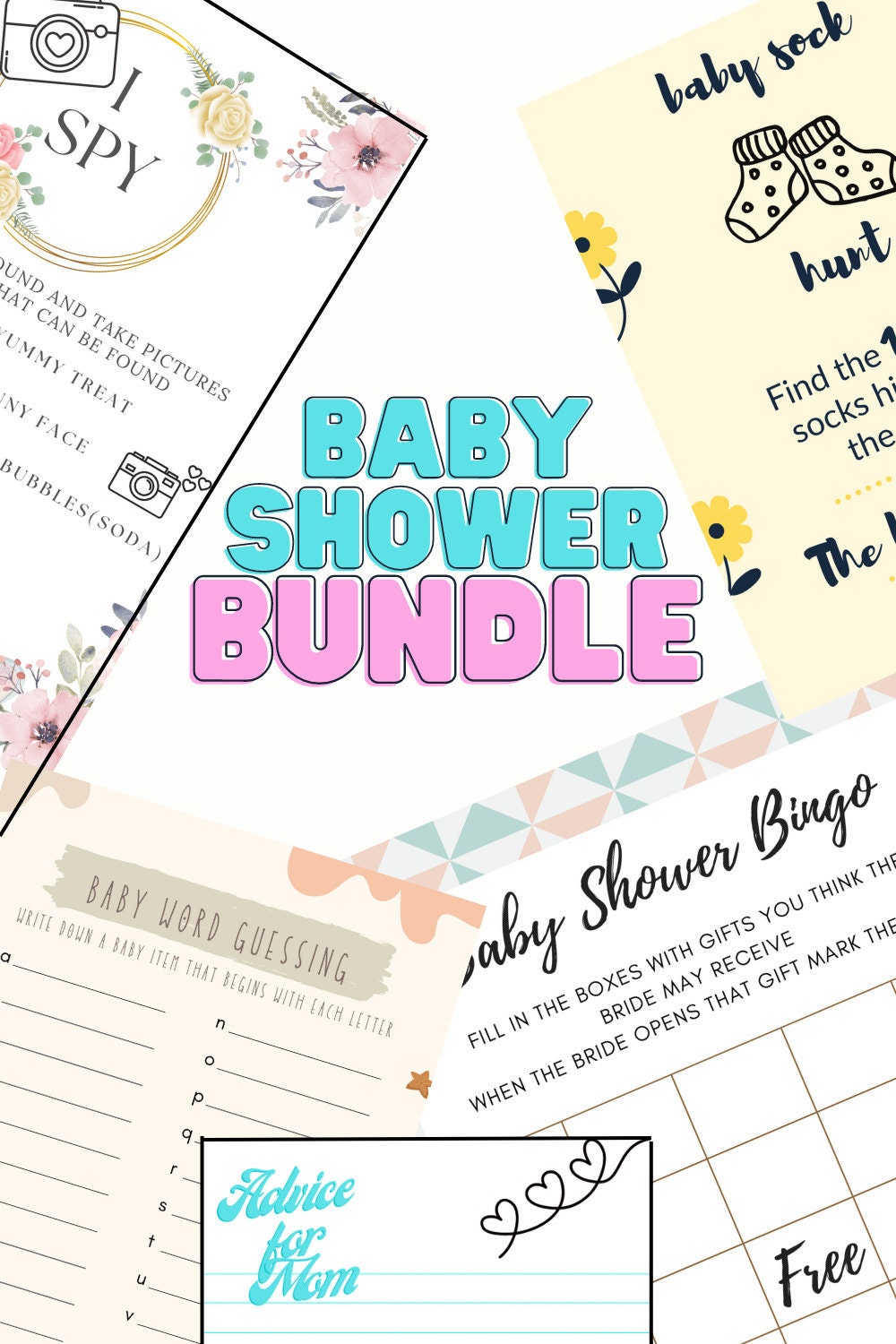 baby shower printable bundle