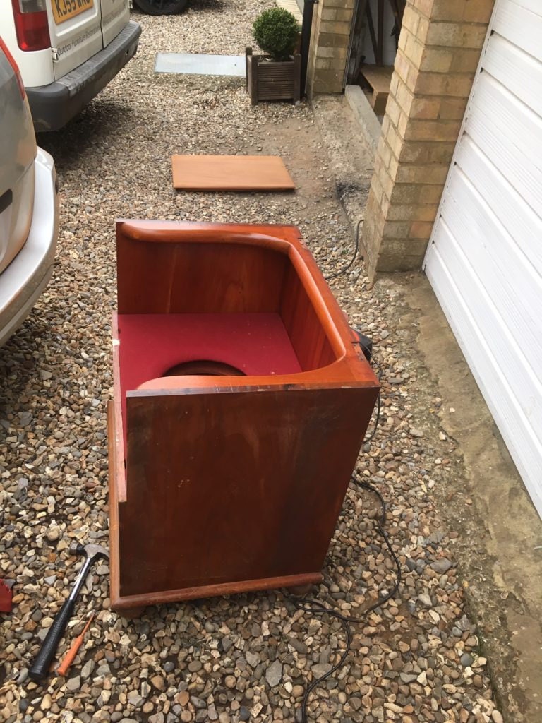 An old Commode (Portable Toilet)