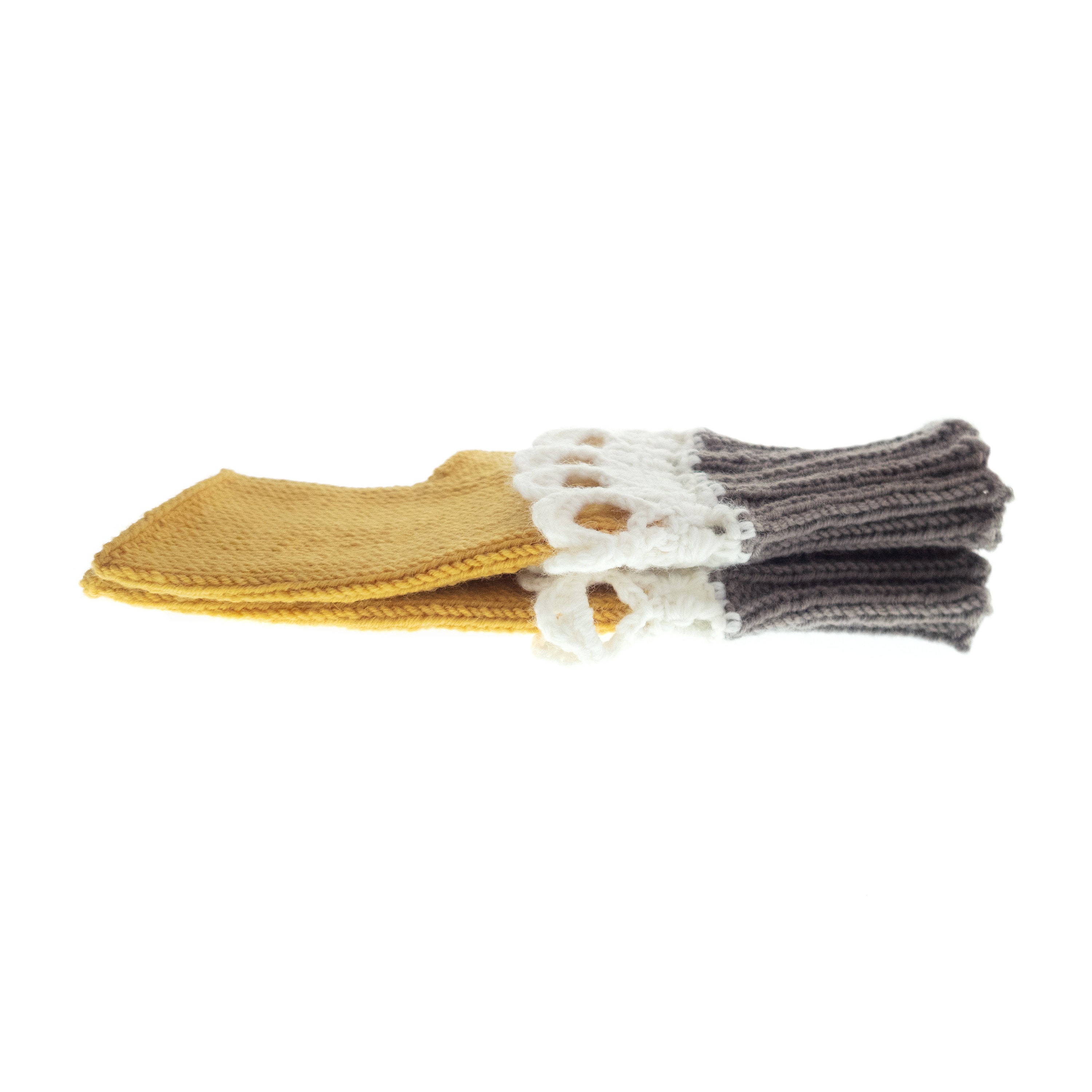 Ladies Cashmere Gloves, Knit Fingerless