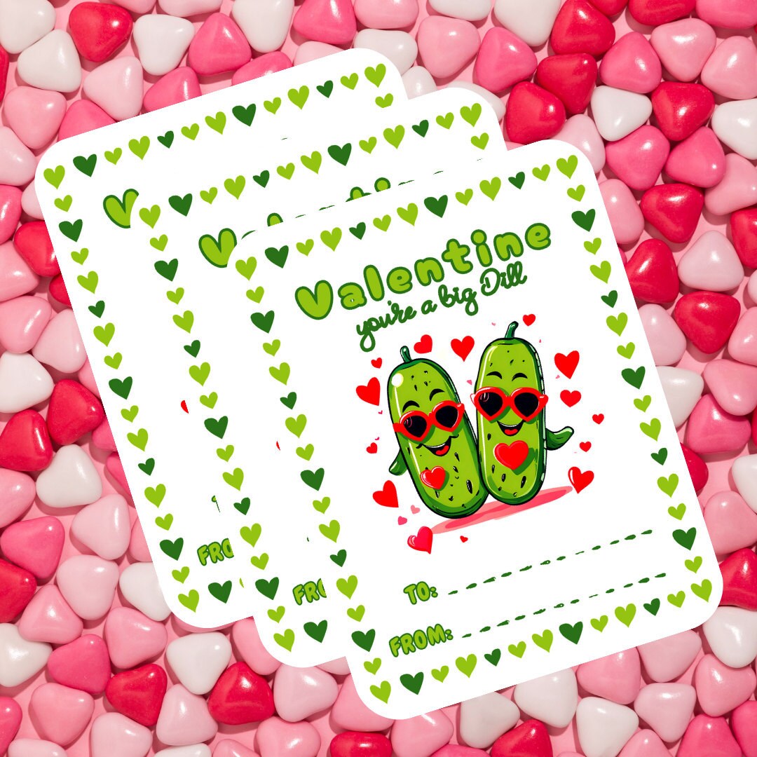A Big Dill Valentines Day Pickle Card