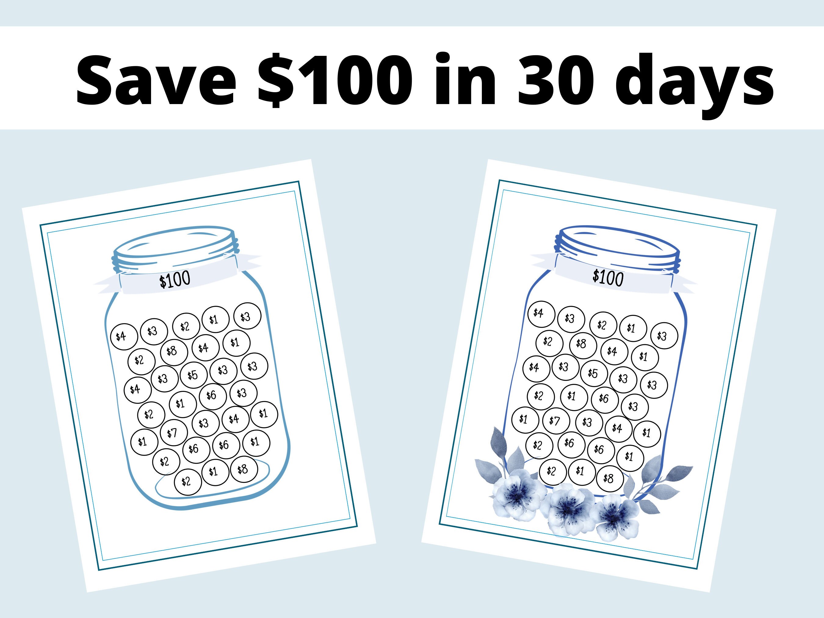 Saving Money In a Jar Tracker