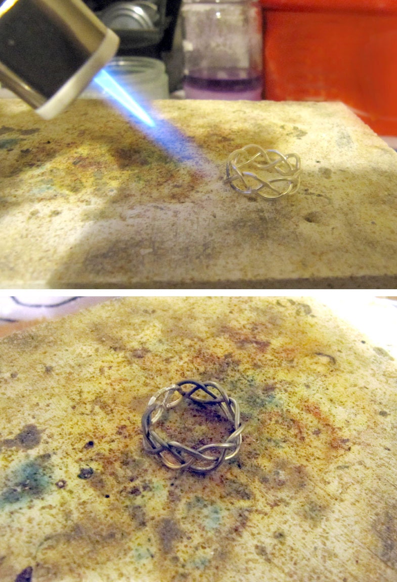 Soldering in progress