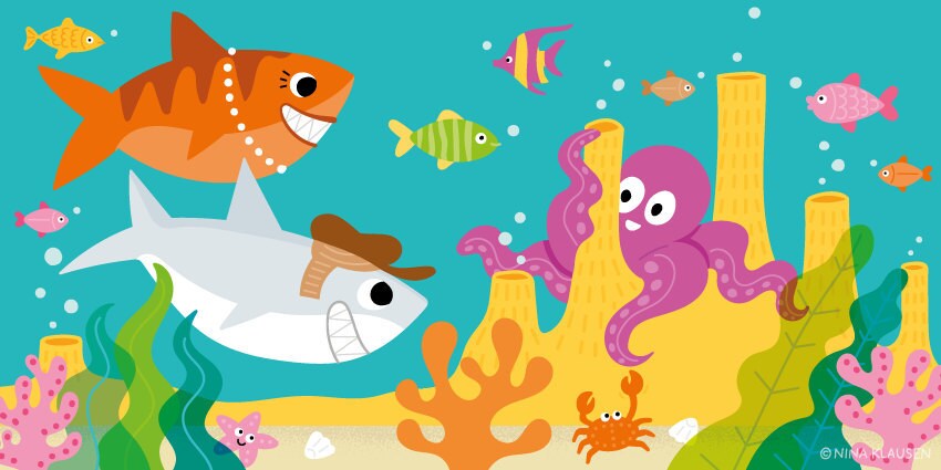 Babyhai a sing along book for kids by nina klausen