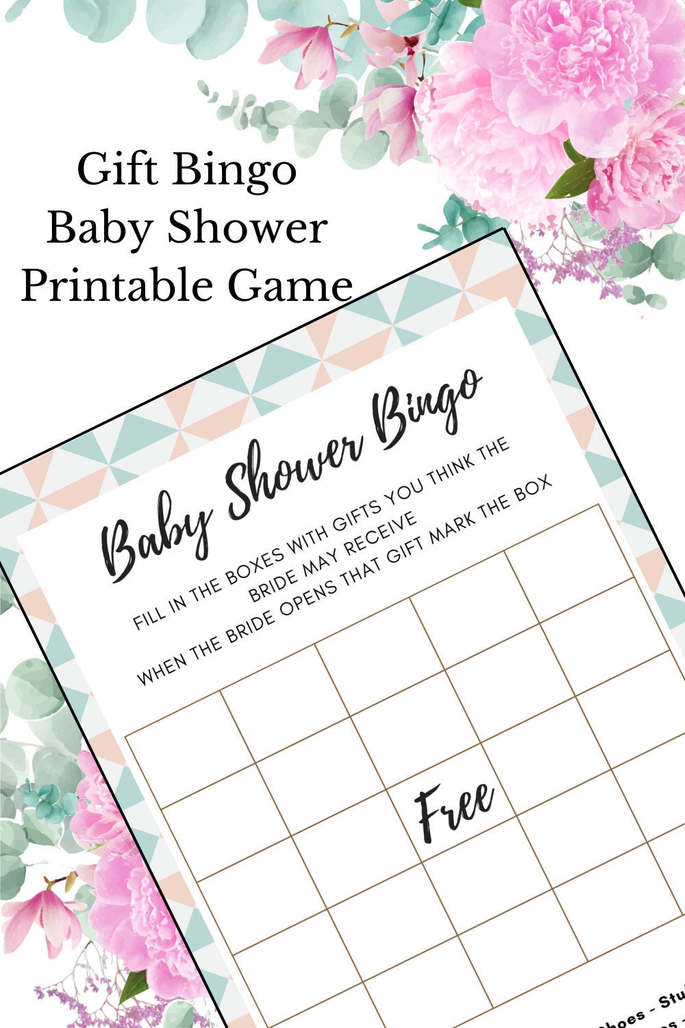 baby shower bingo