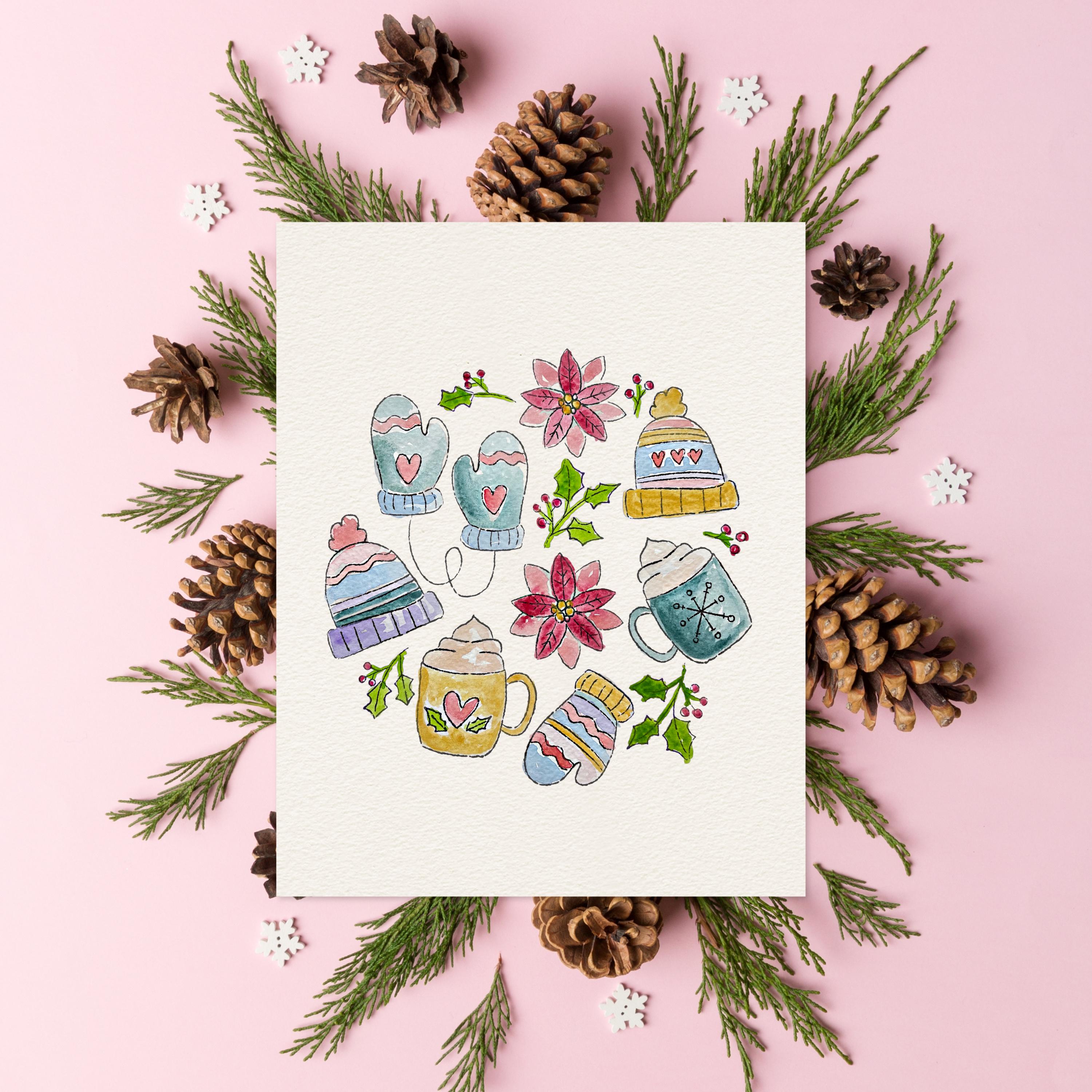 Painted Cozy Winter Paint Kit Example by Jande Summer