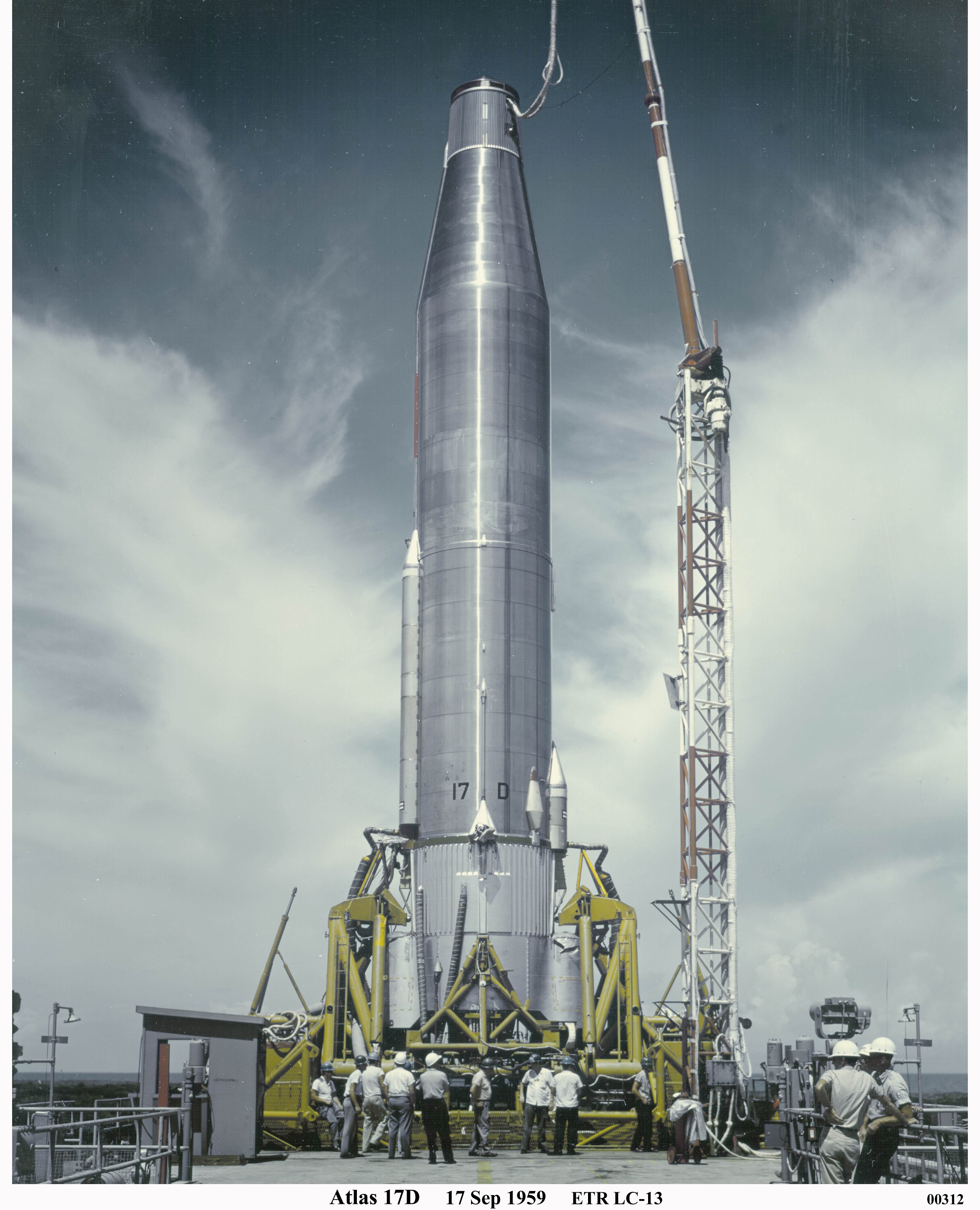 SM-65 Atlas, rocket, cold war era poster.