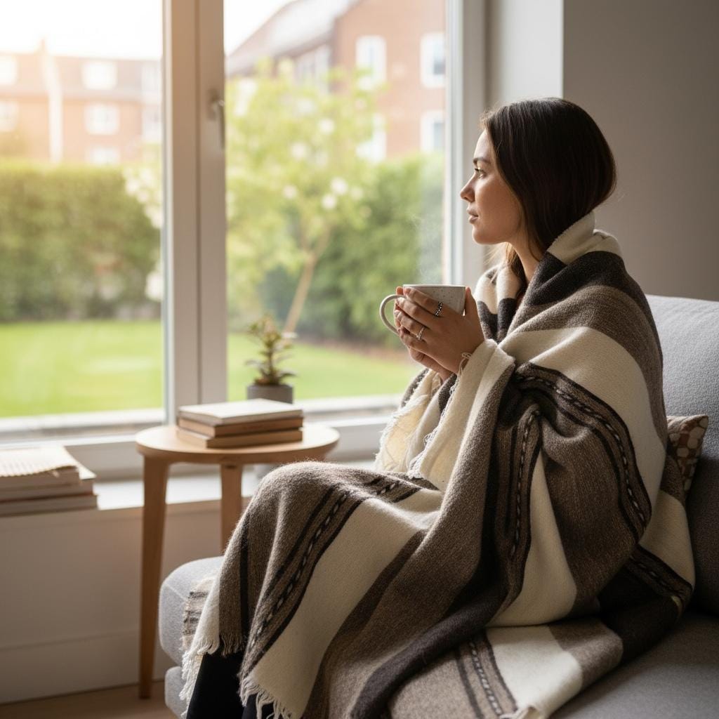 Figure 15. Wrapped and warm indoors. The same object, entirely different feeling.