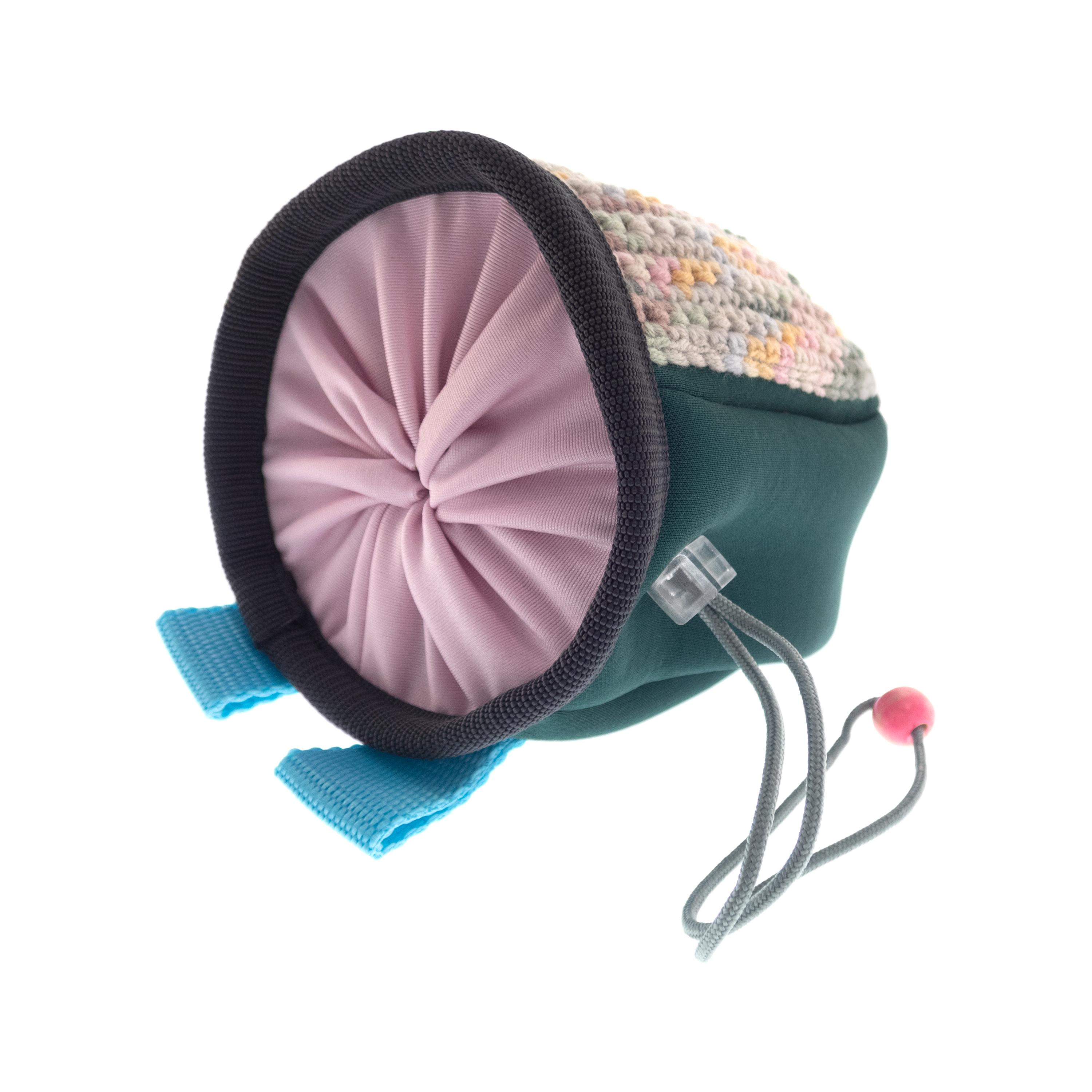Childrens climbing accessory featuring a lightweight chalk bag for confident grip on every route.
