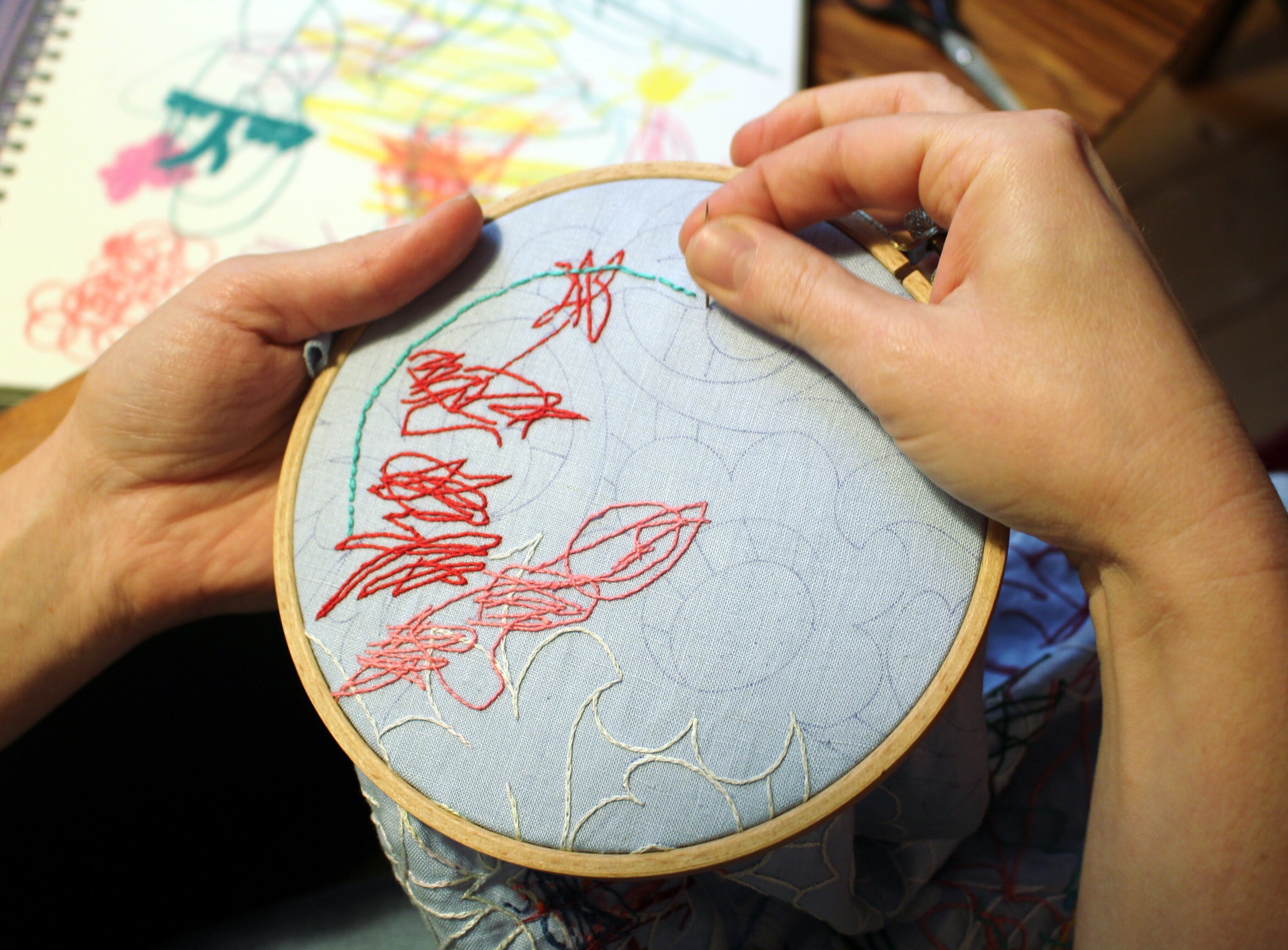 embroidery by Karolin Reichardt, 2018