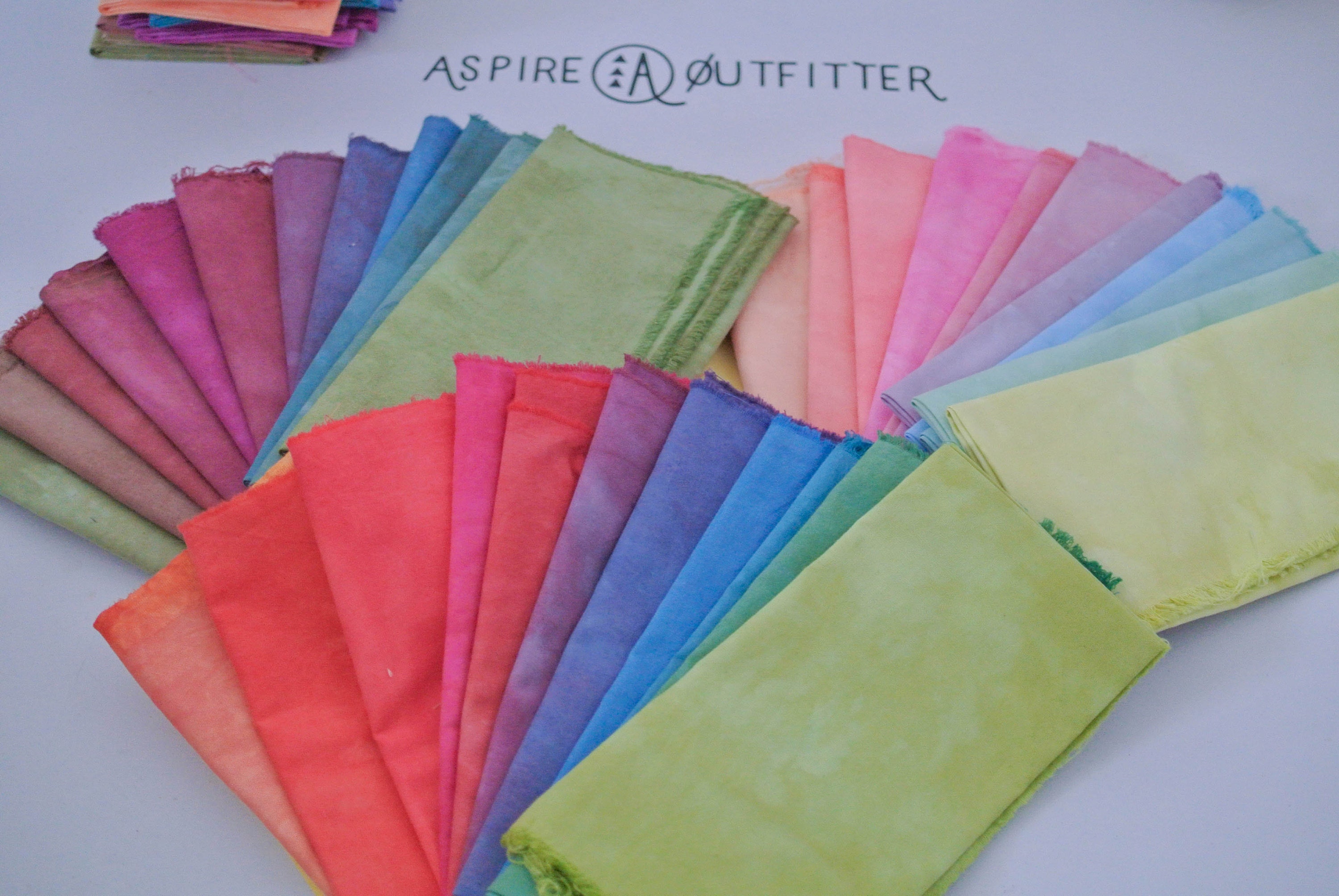 Azure Blue, Scarlet, Daffodil