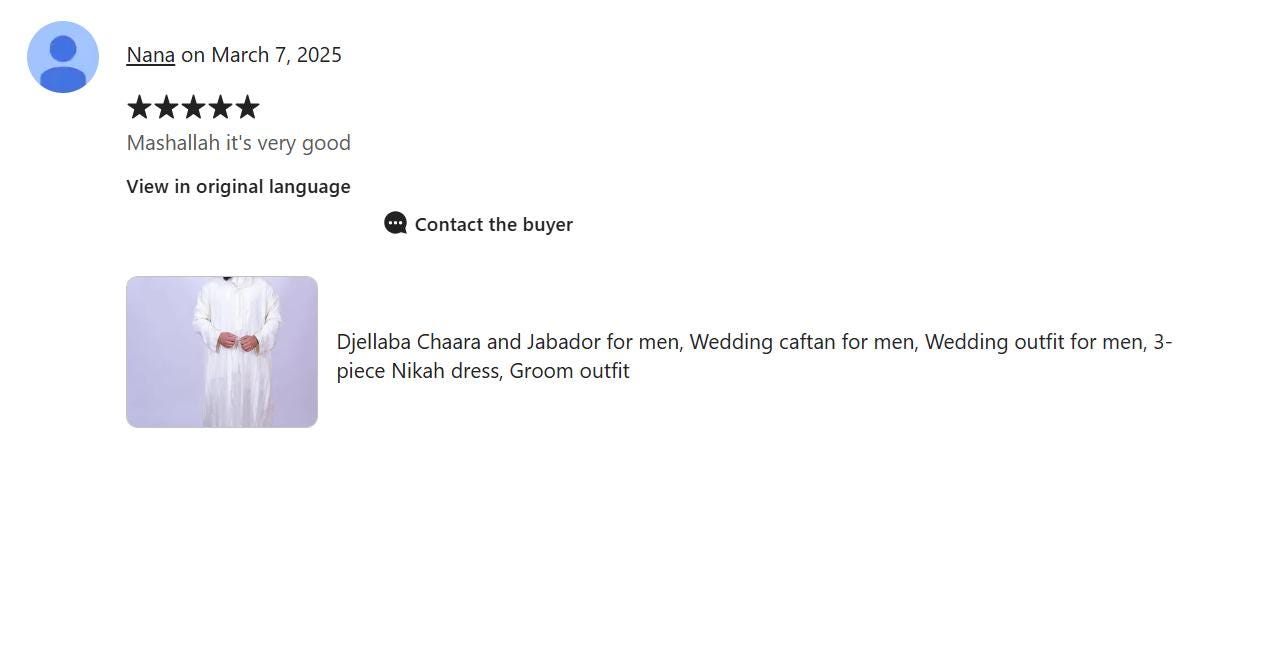 Review Jabador Djellaba for men 3 pieces