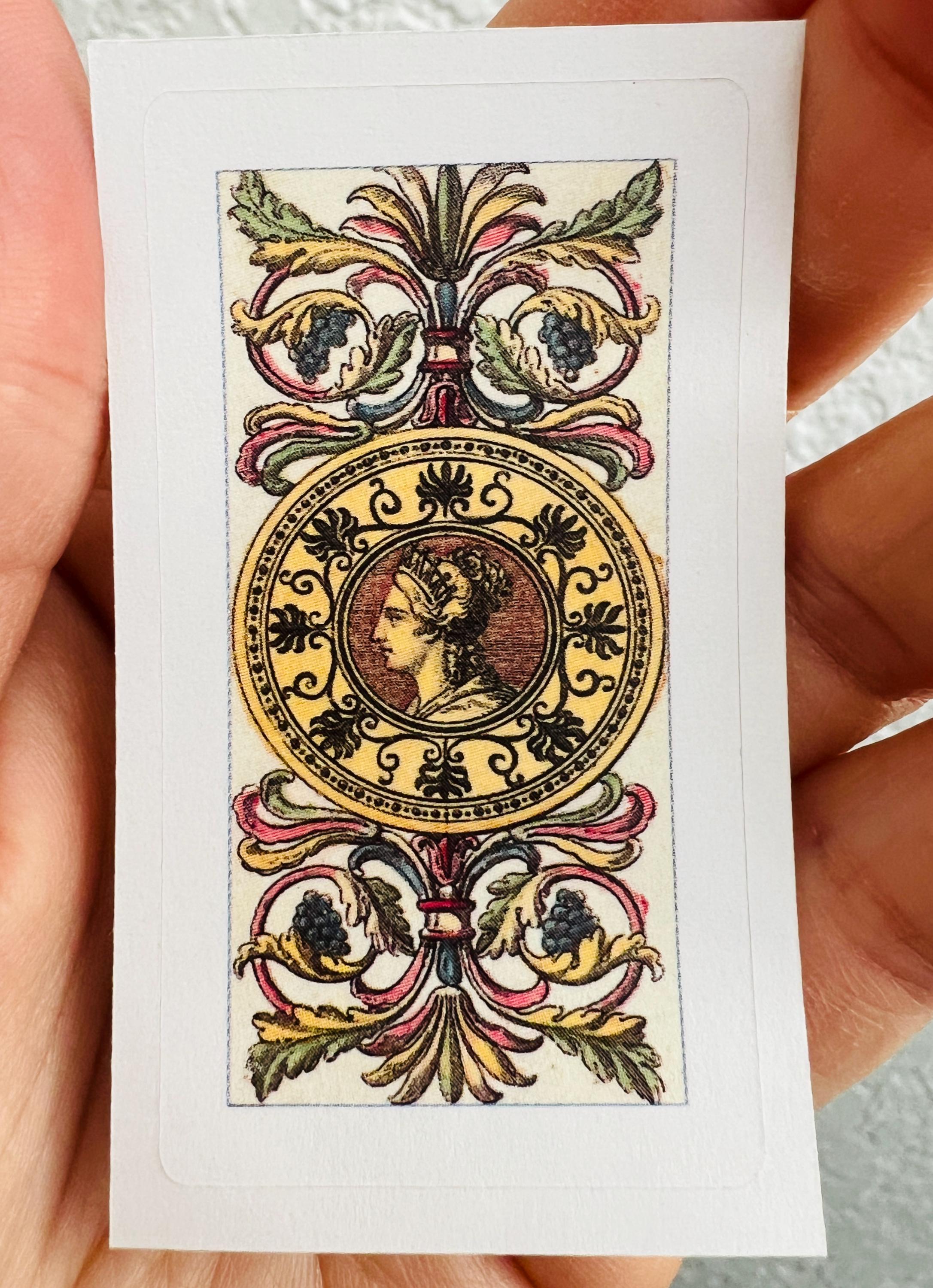 ace of pentacles vintage tarot sticker