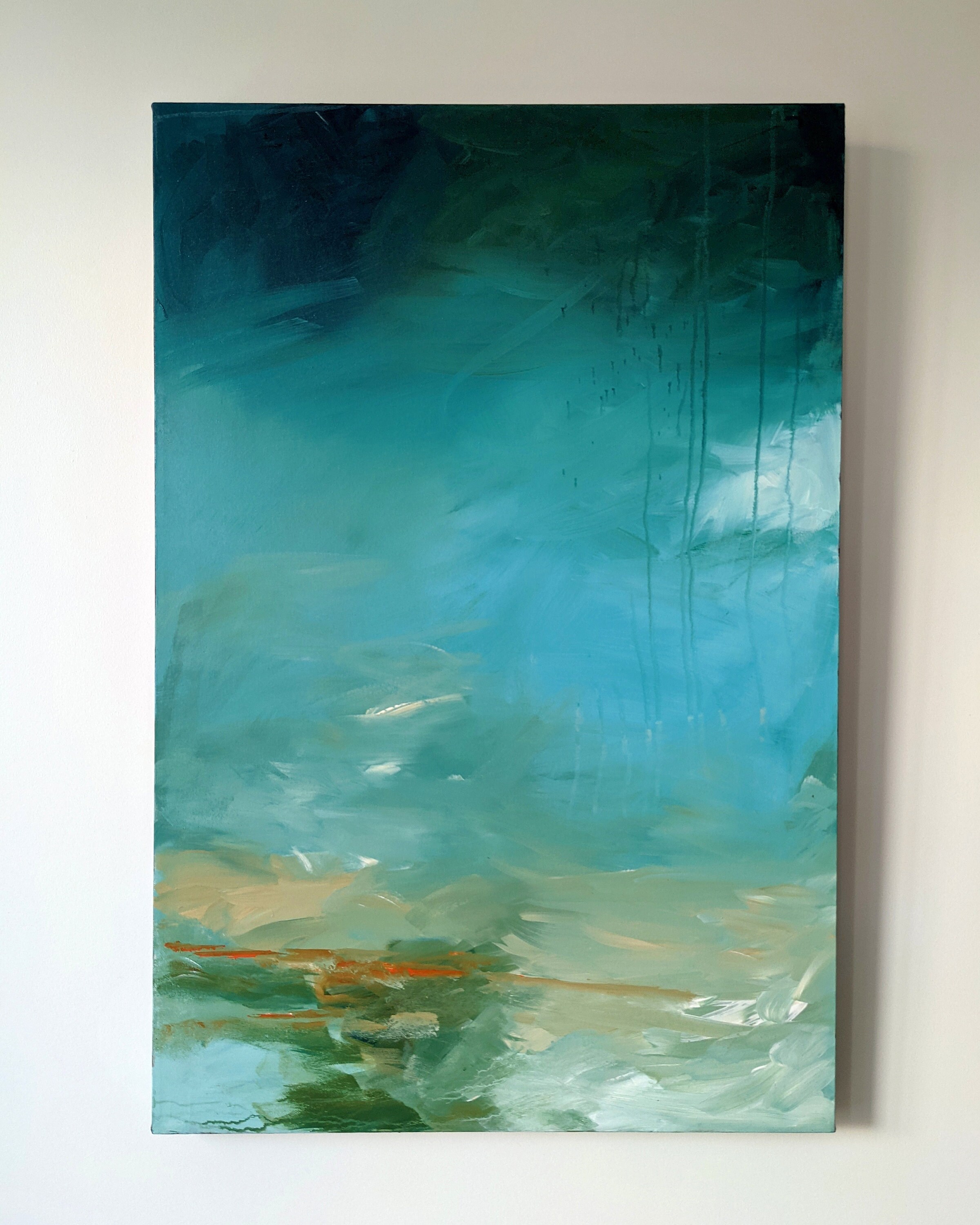 Abstract Painting - Memories of Summer by Margaret Lipsey