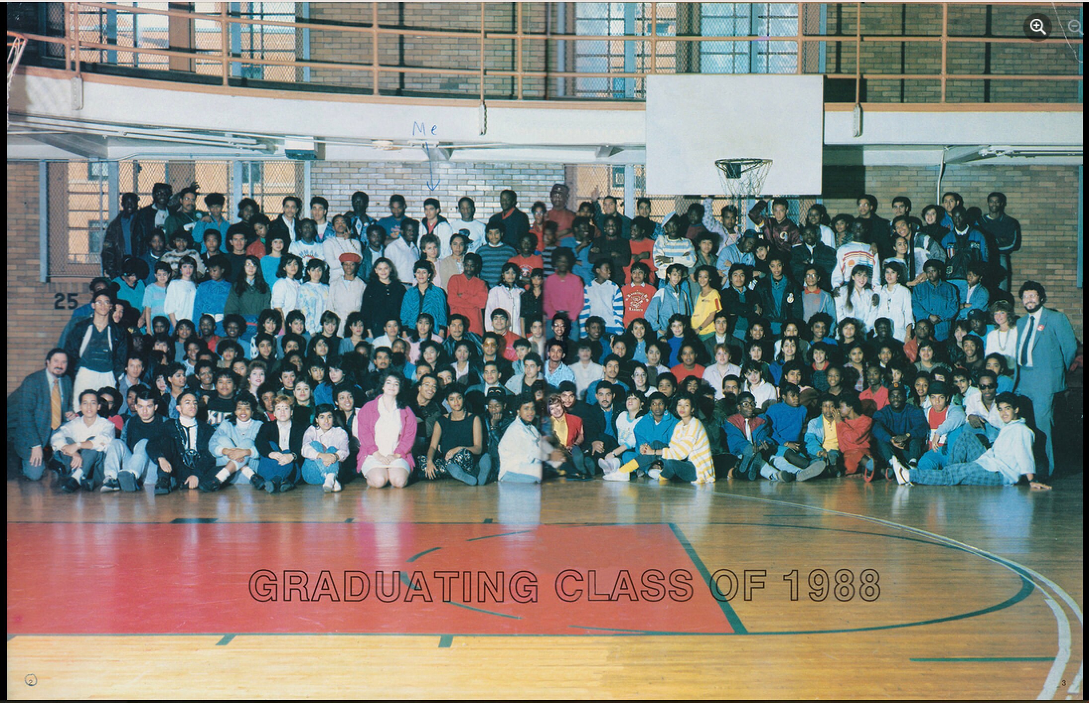 For My HS Peeps! I was going thru My Boy George/The Cure phase...Im directly in the middle wearing a black hat with painted eyes on the top of the hat,looking down trying to act nonchalantly-LOL!