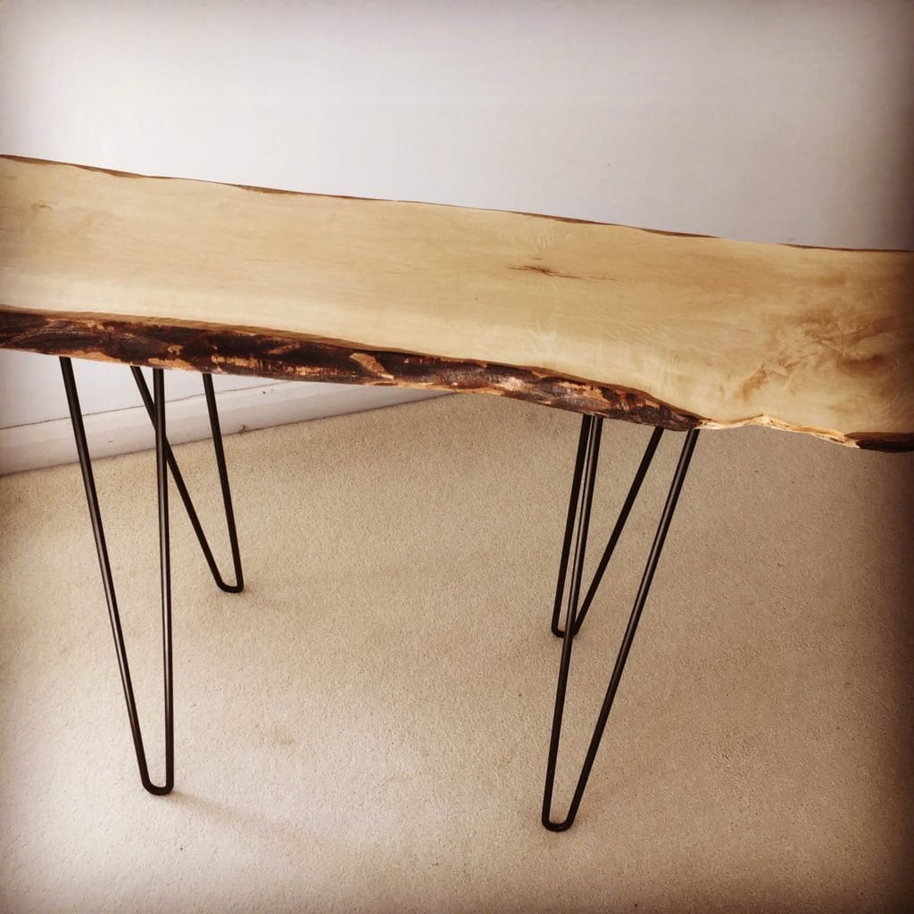 Reclaimed hornbeam table