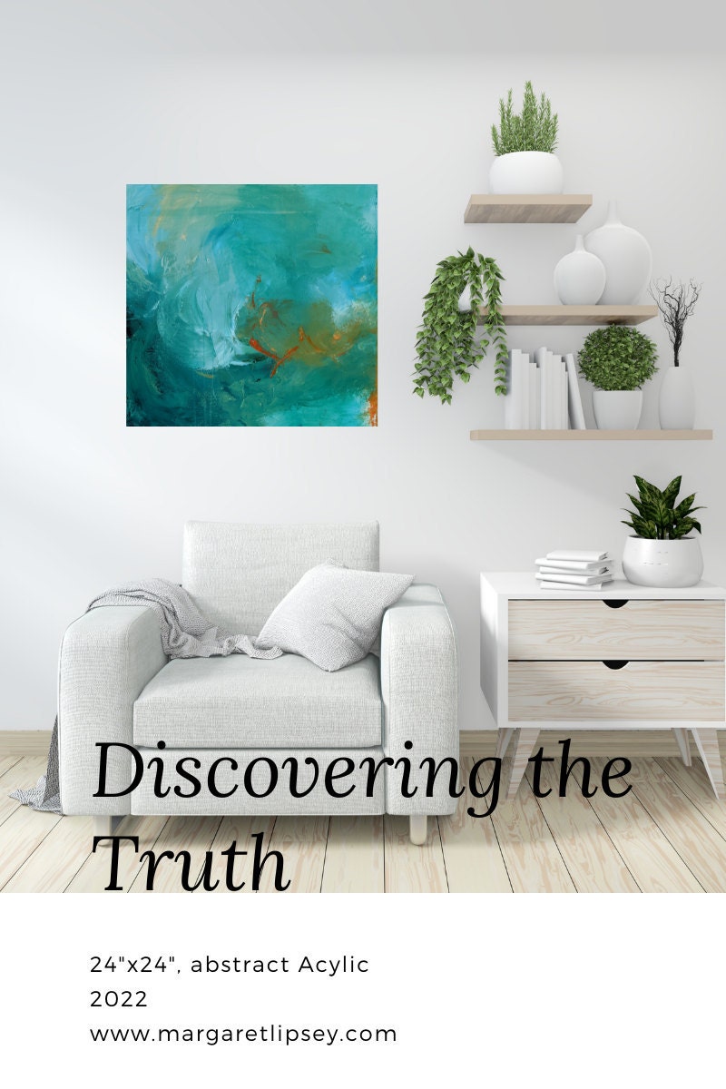 Abstract Painting - Discovering the Truth by Margaret Lipsey