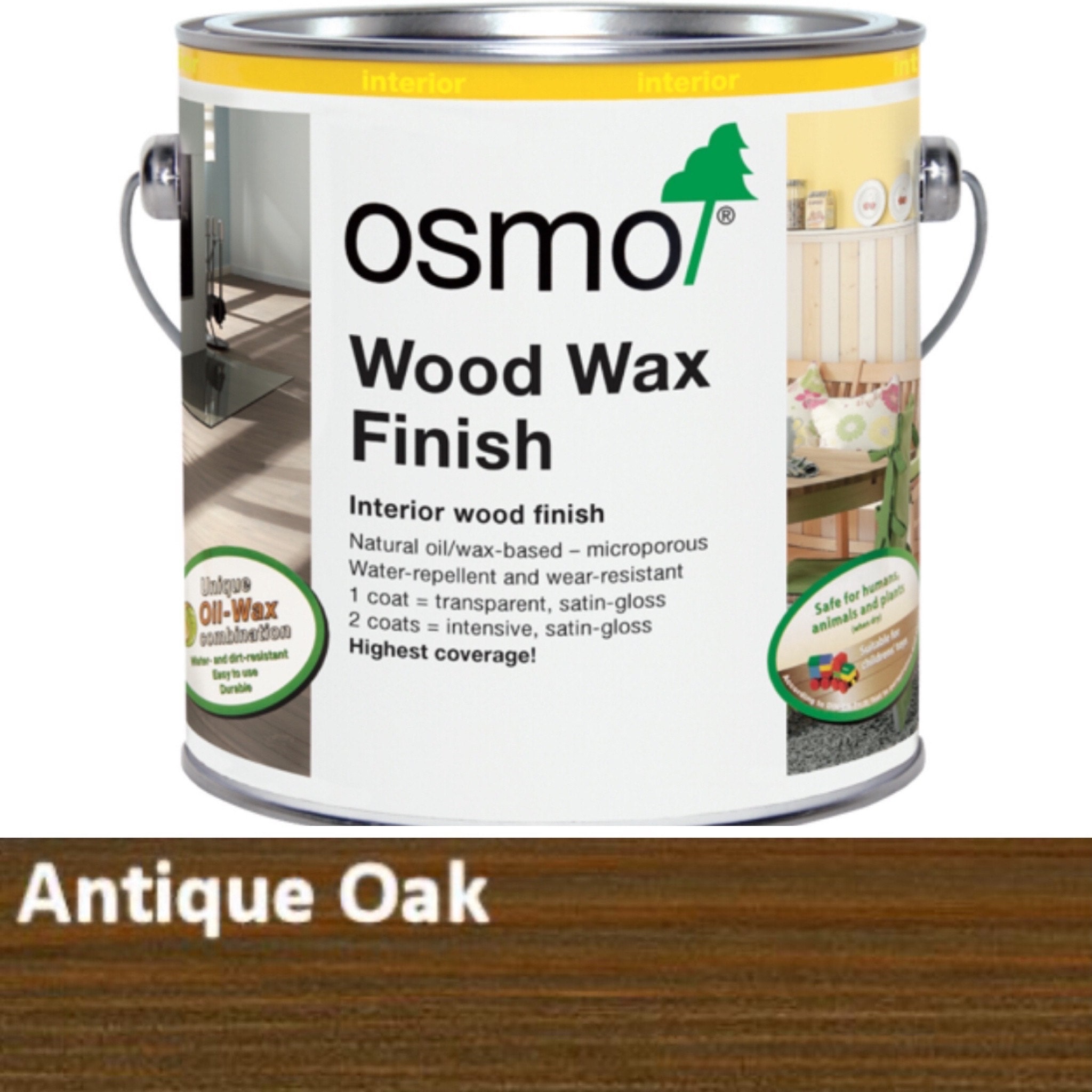 Osmo dark oak wax oil Gorlech key racks