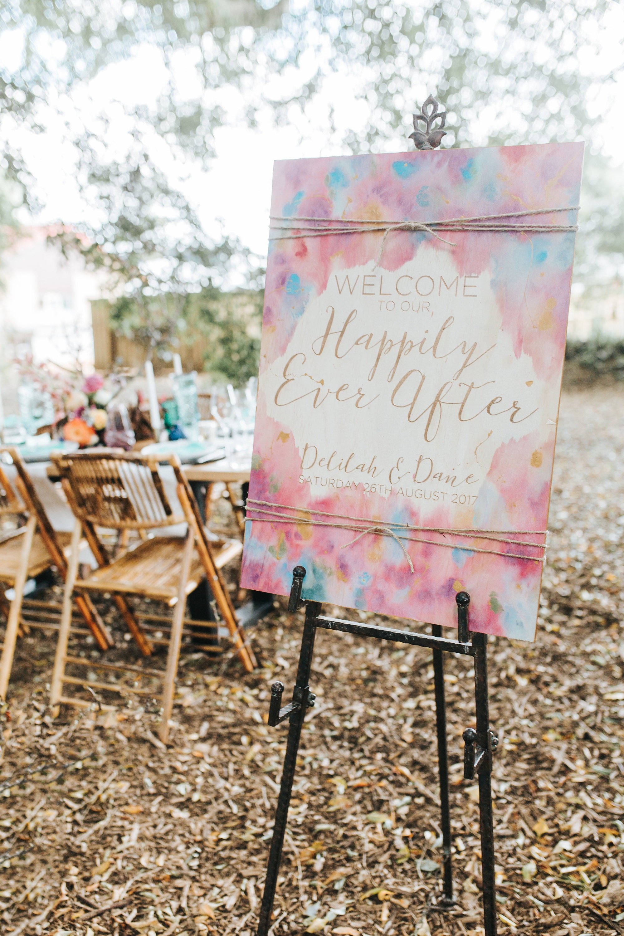 Bohemian Wedding Sign