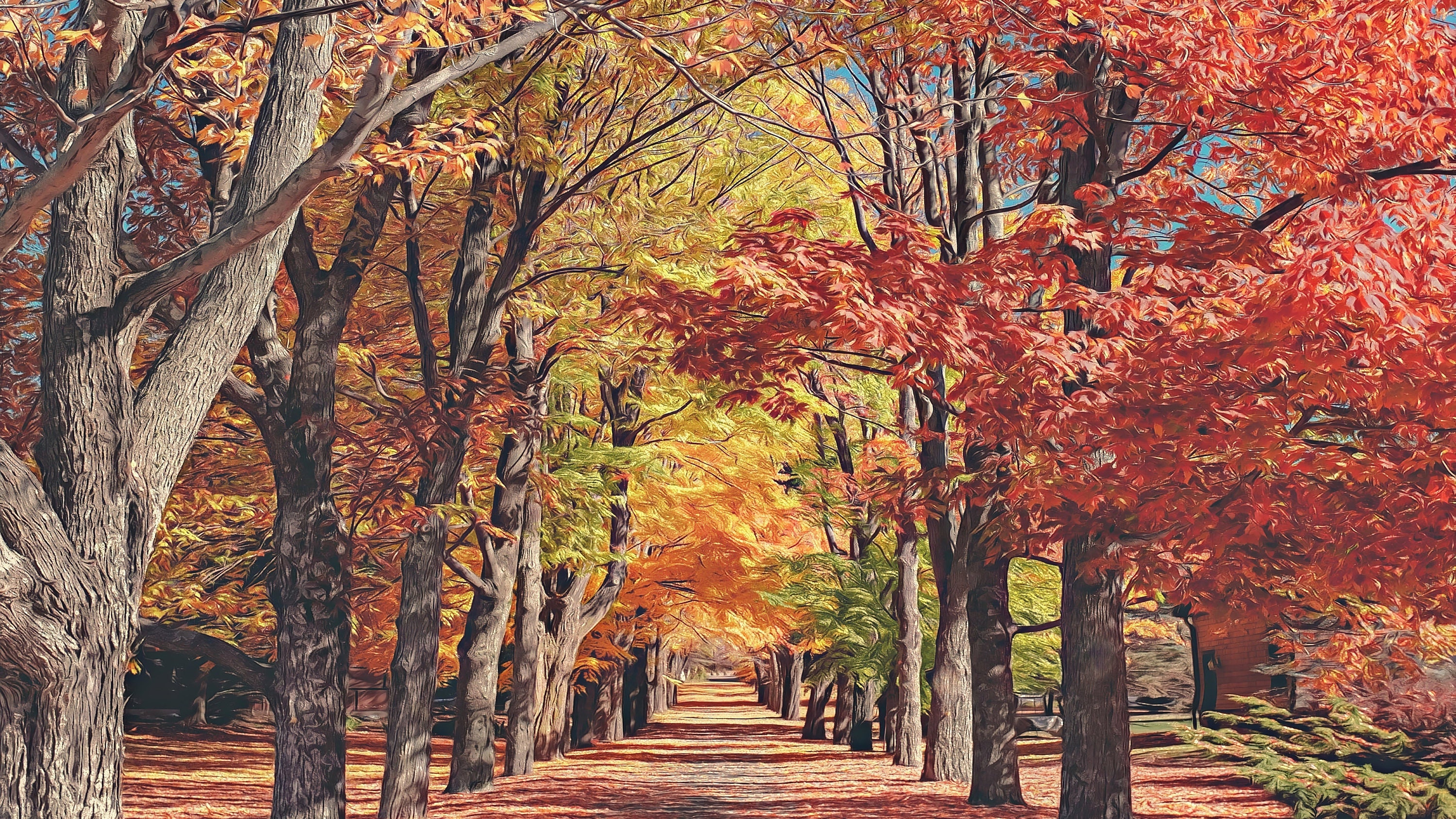 autumn Park alley