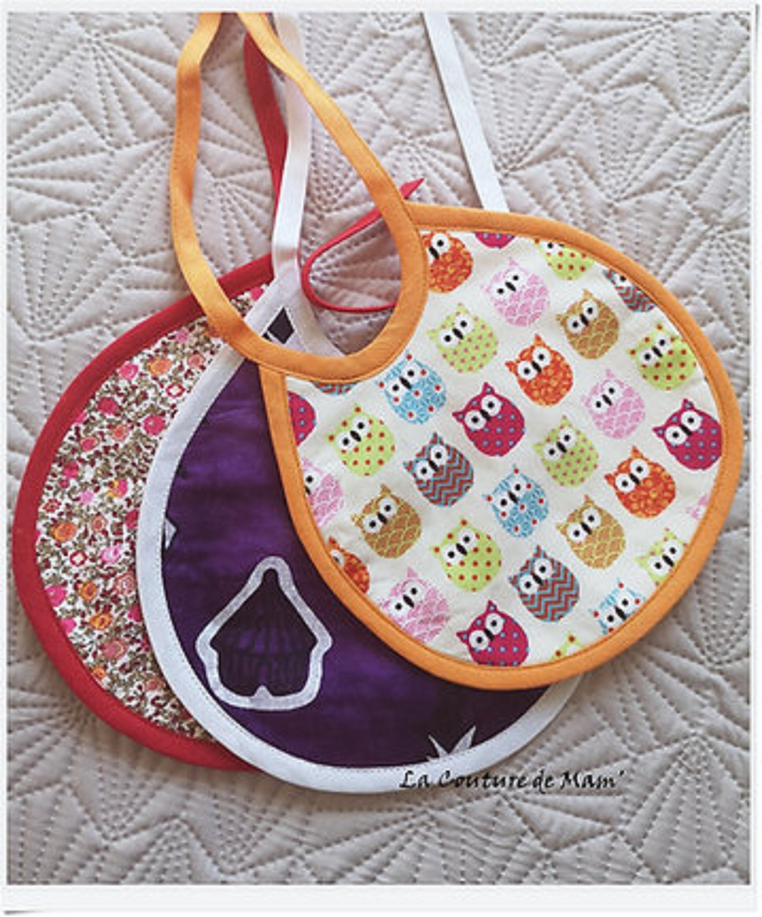 Bavoirs naissance ronds
