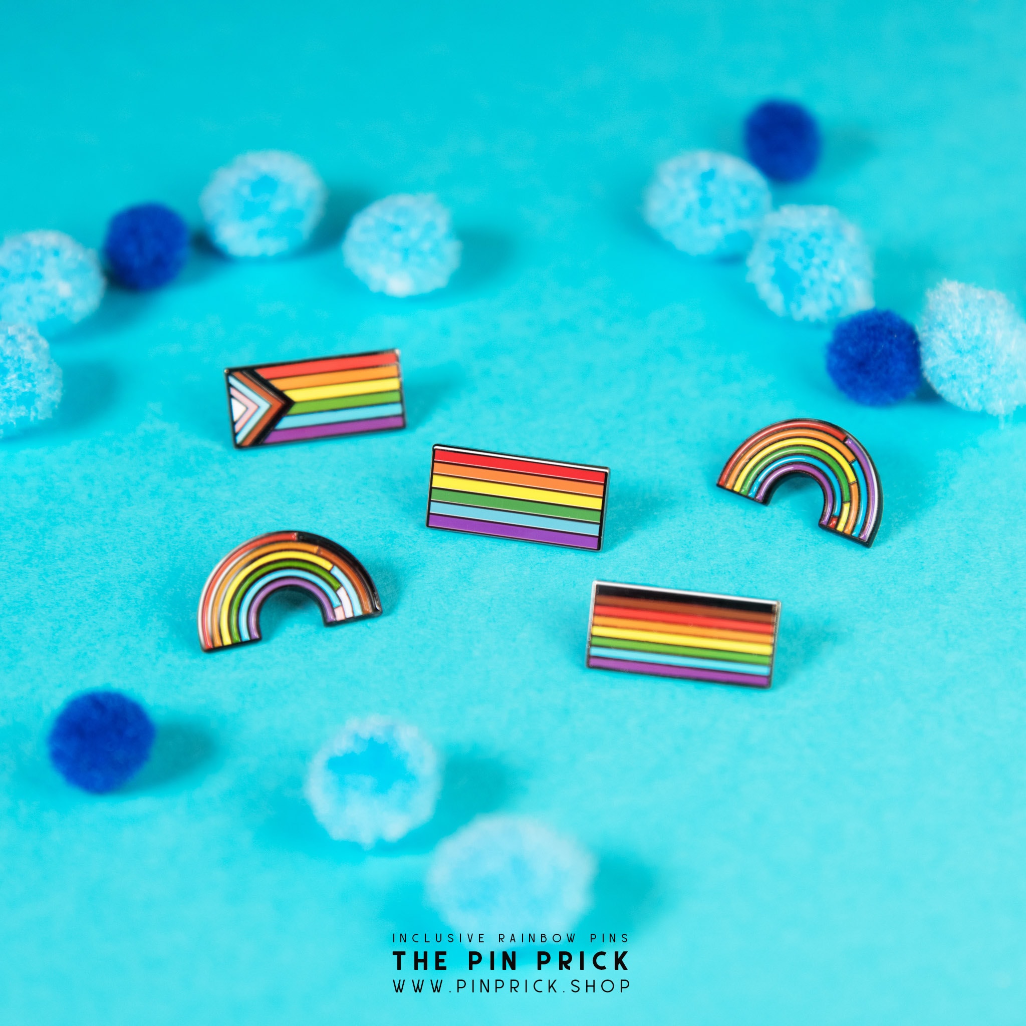 Inclusive Gay Pride Rainbow Flag Enamel Pin Accessories