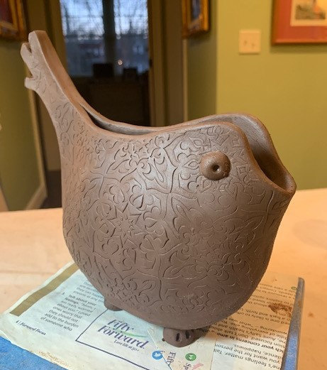 Unglazed fat bird