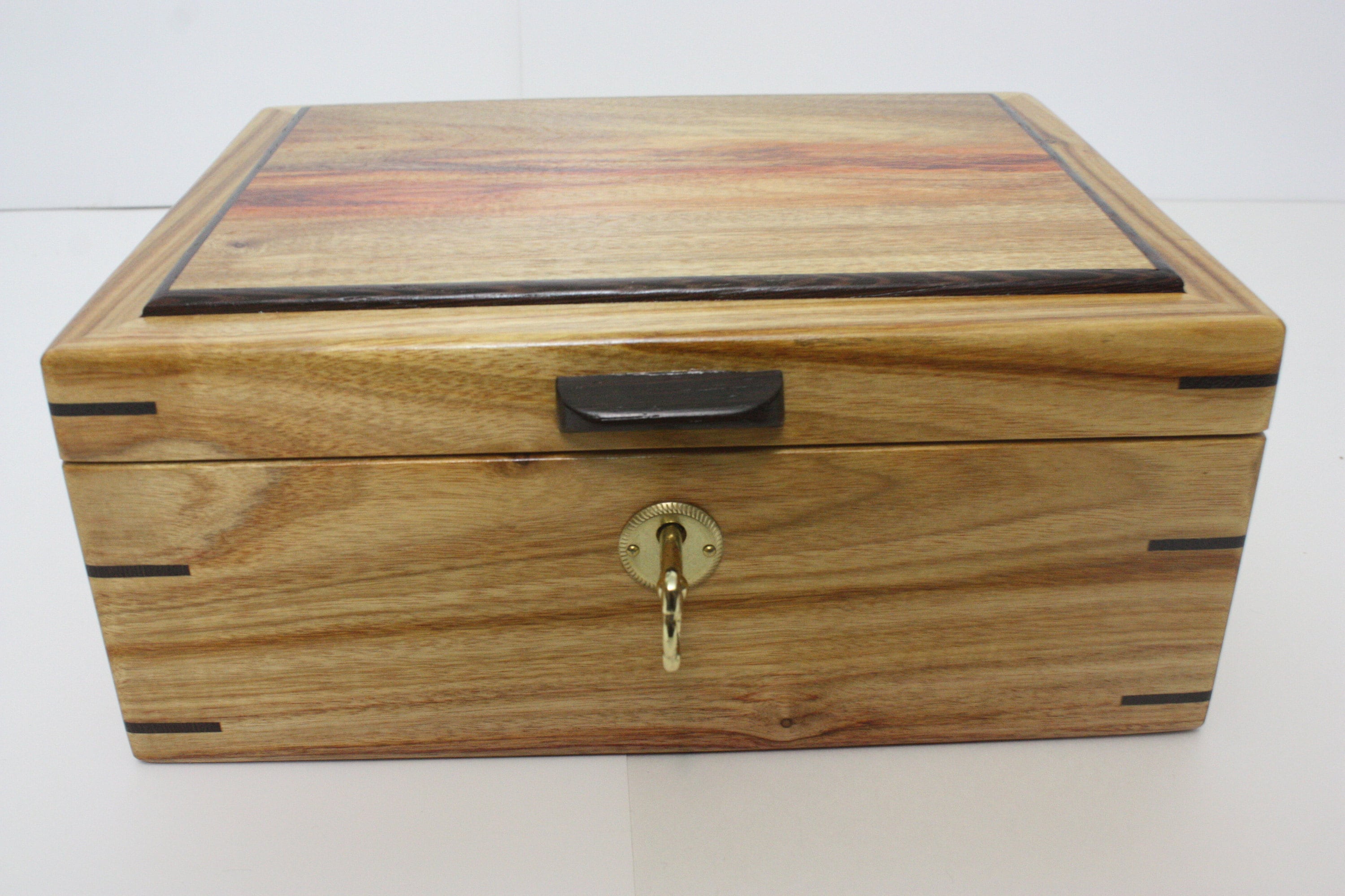 Locking Canarywood Box For Sale
