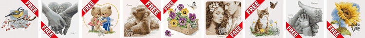 FREE cross-stitch patterns - Jackie Beau