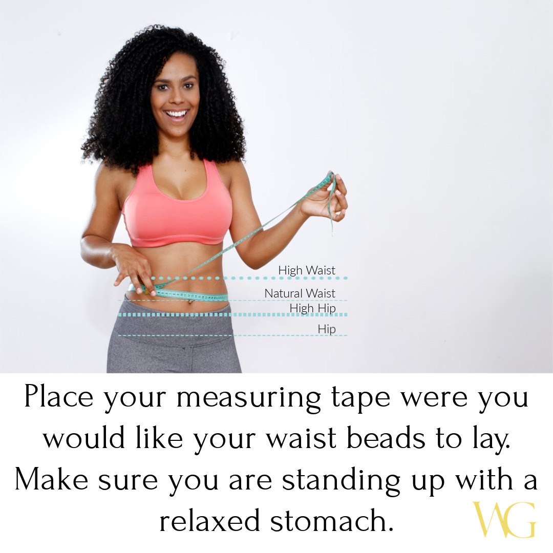 How to measure your waist for waist beads.
