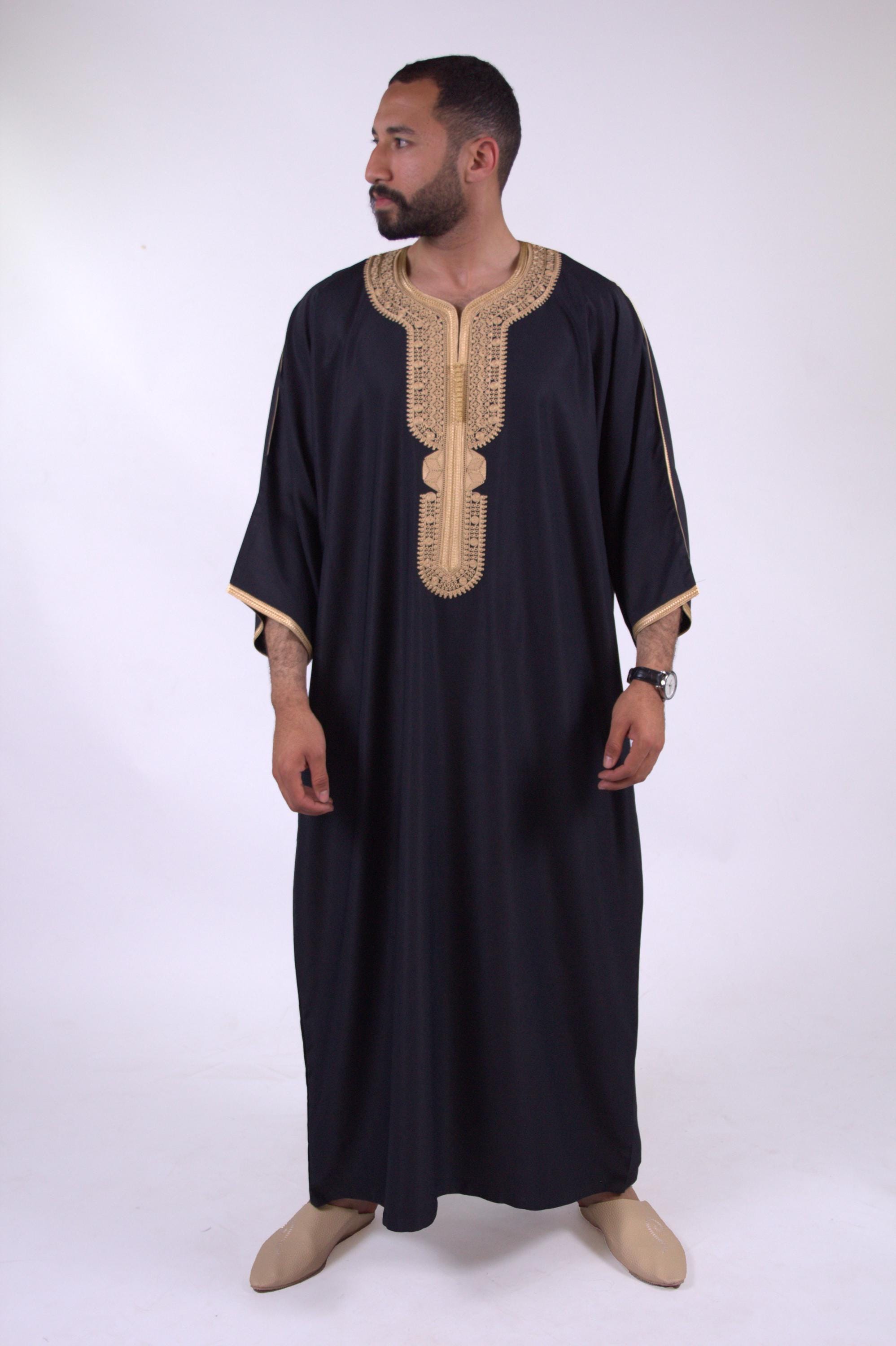 Gabardine gandoura for men