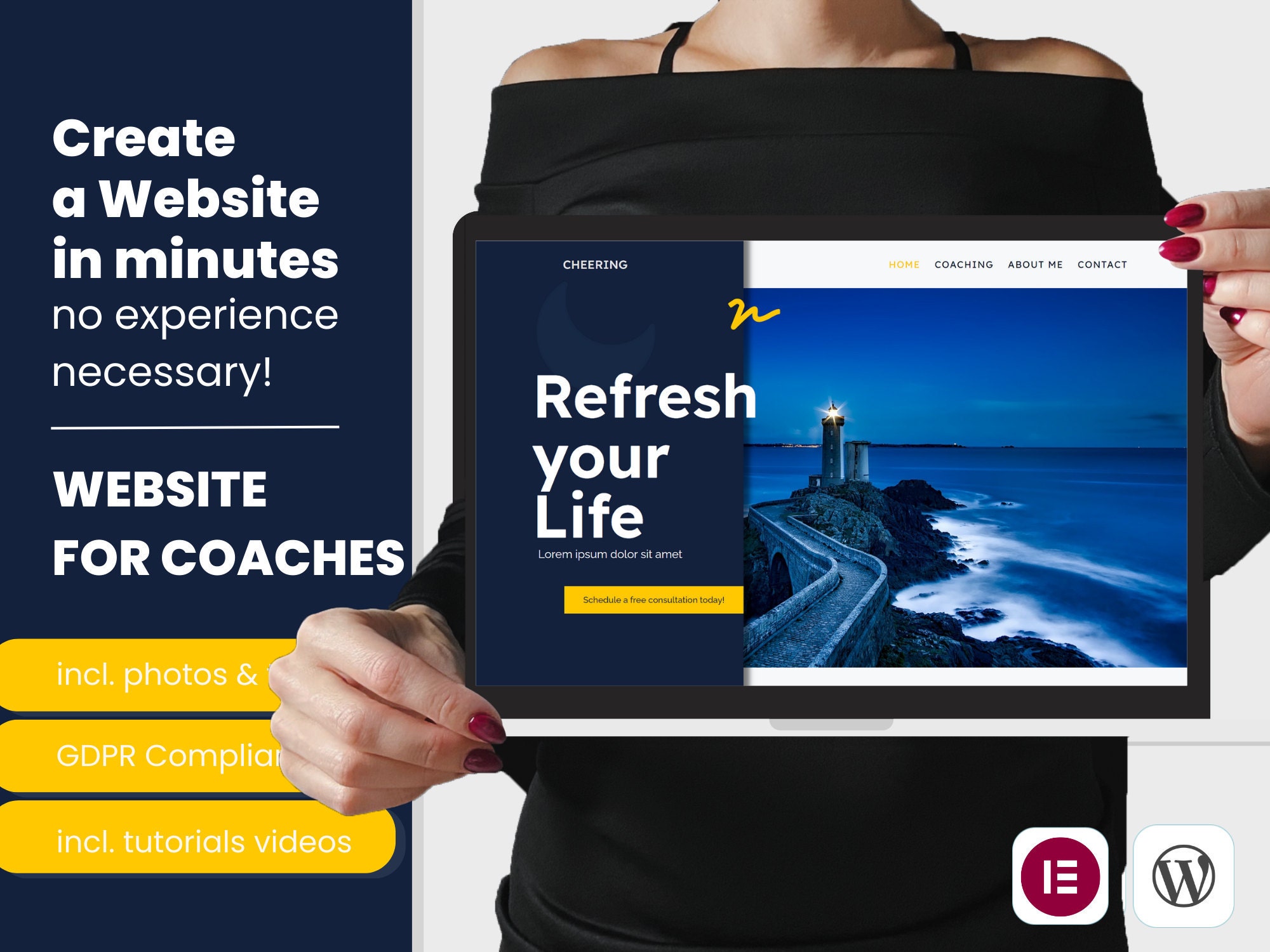 wordpress template, wordpress theme, coaching website, website template