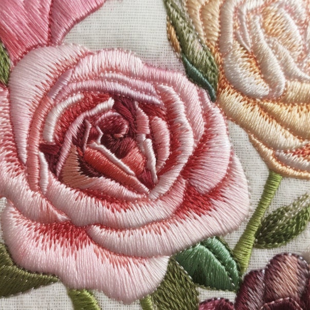 Embroidered Rose