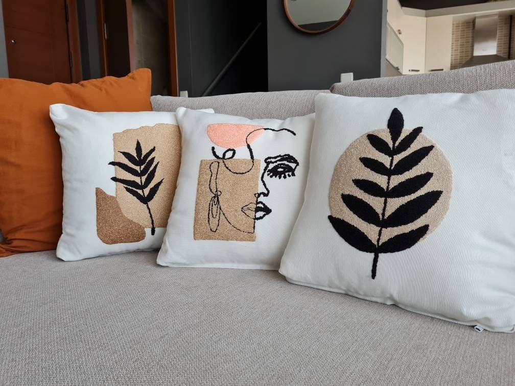 Handmade Tufted Pillow Covers for a Boho Home