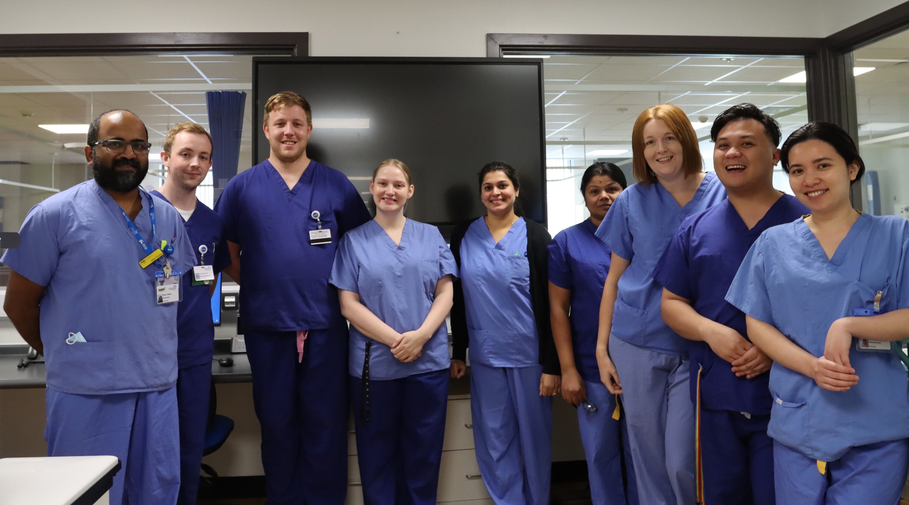 The nursing team for endoscopy