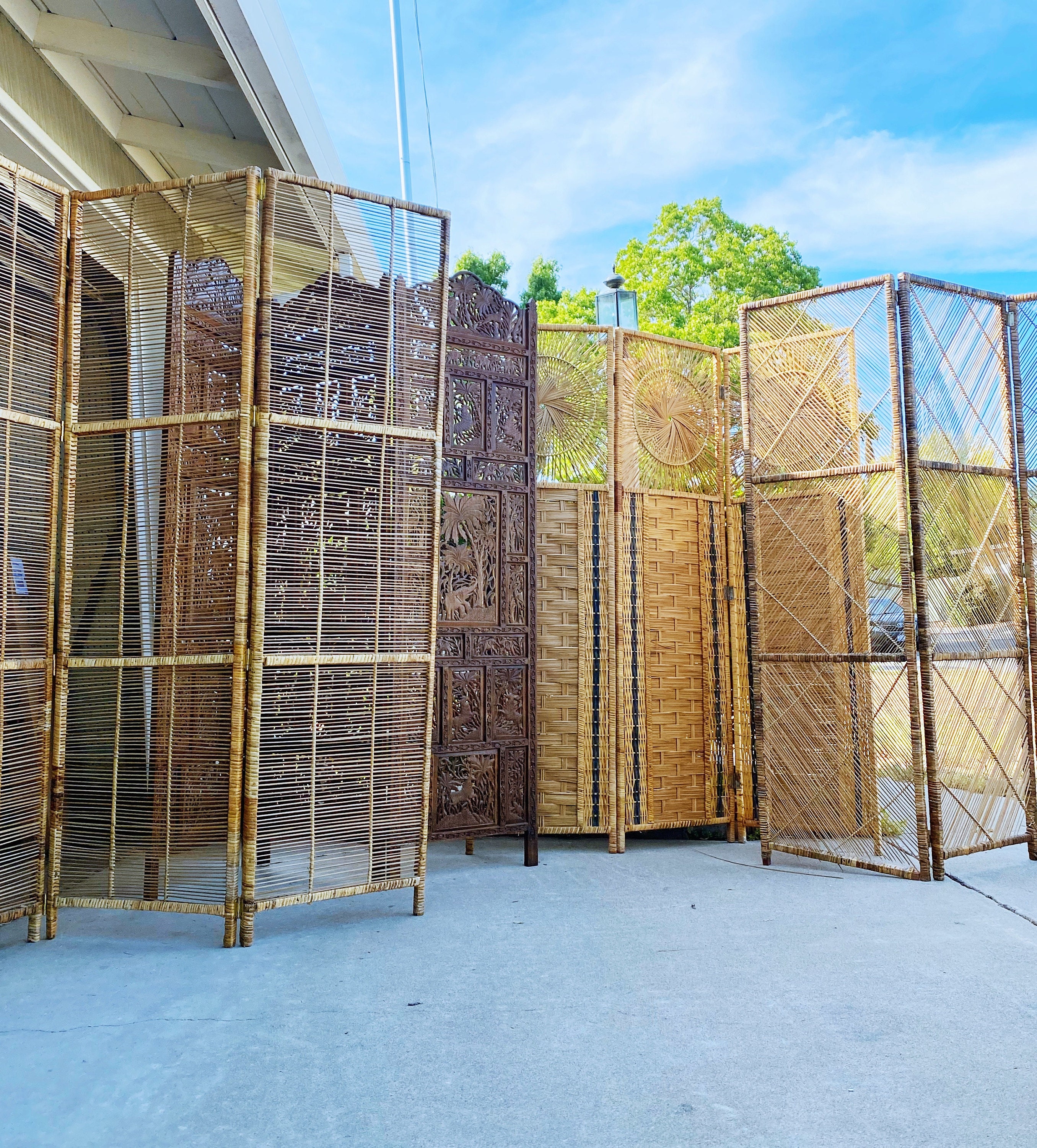 Vintage Paneled Screens