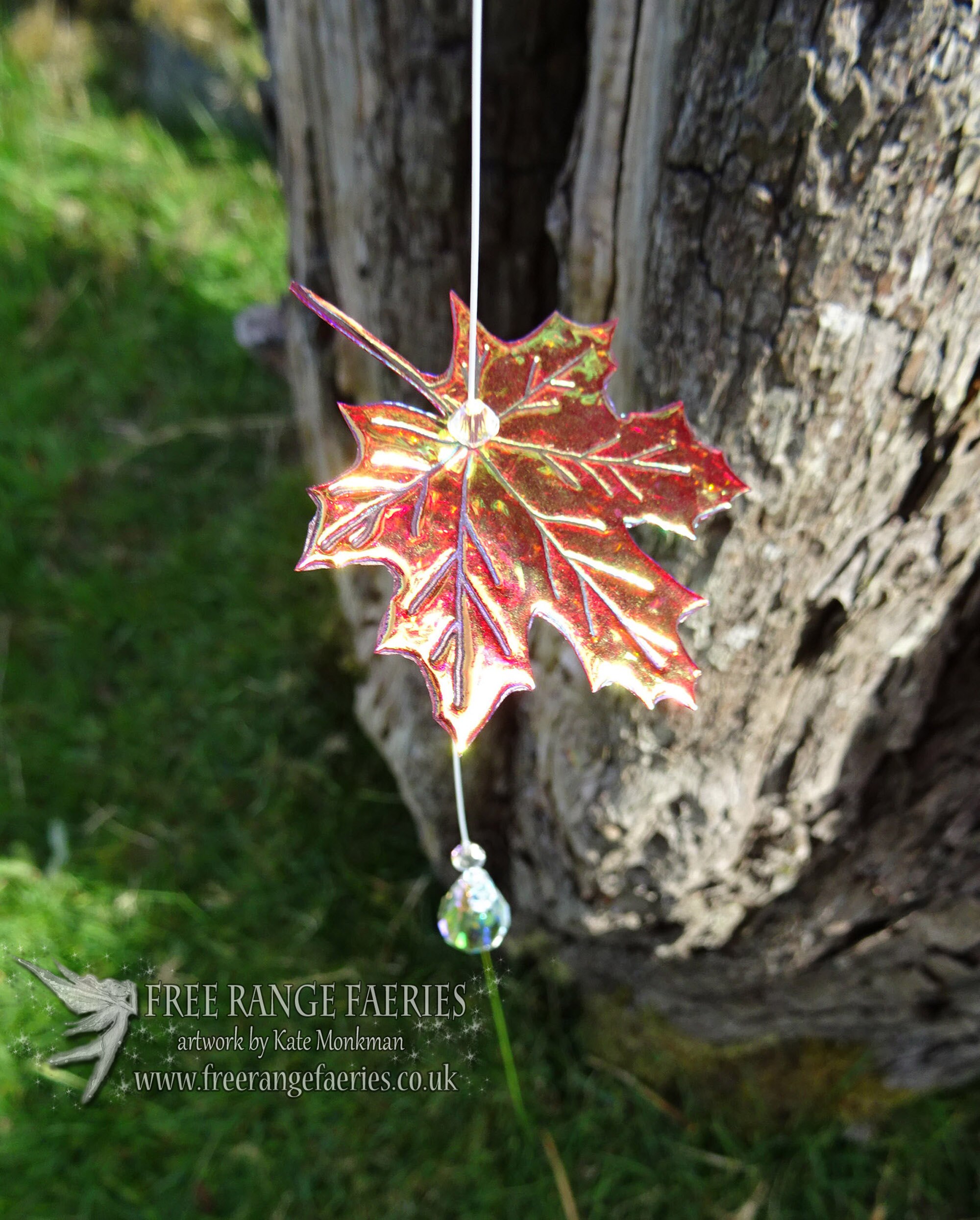 Maple leaf Love suncatcher