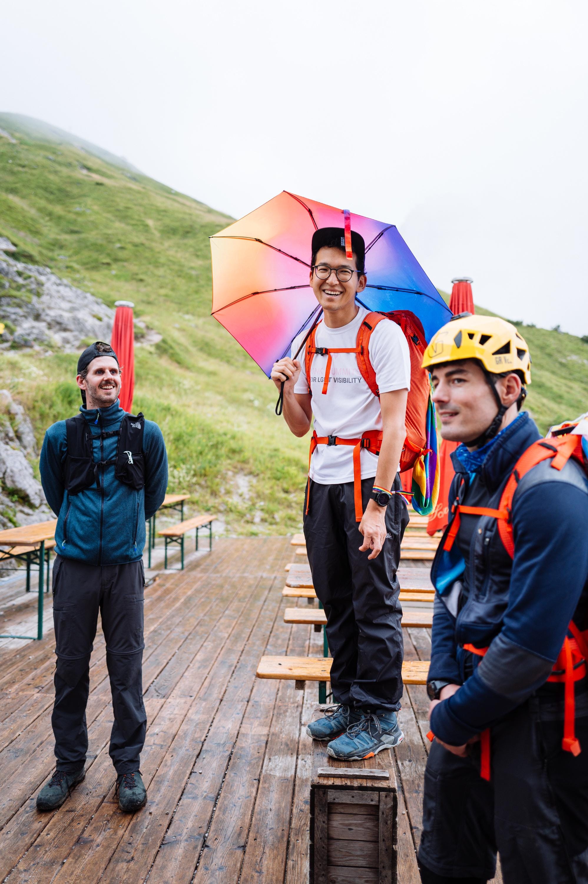 pink summits pride hike