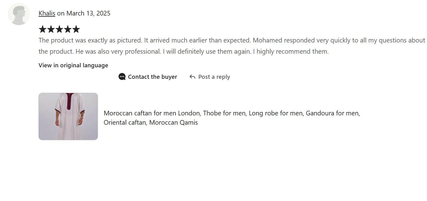 thobe for men review